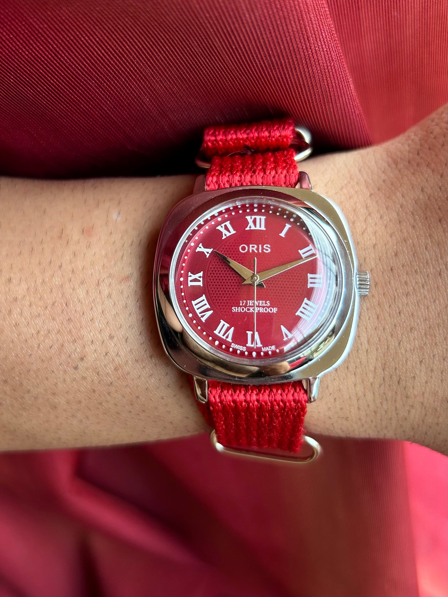 Panerai Oris - Red Numerical Sunburst