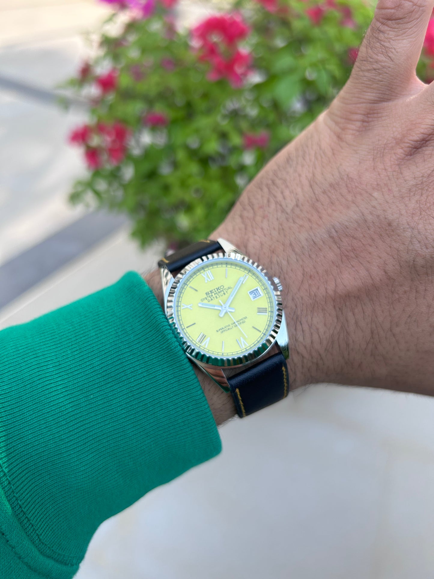 Seiko Datejust Lemon Yellow Unisex Homage