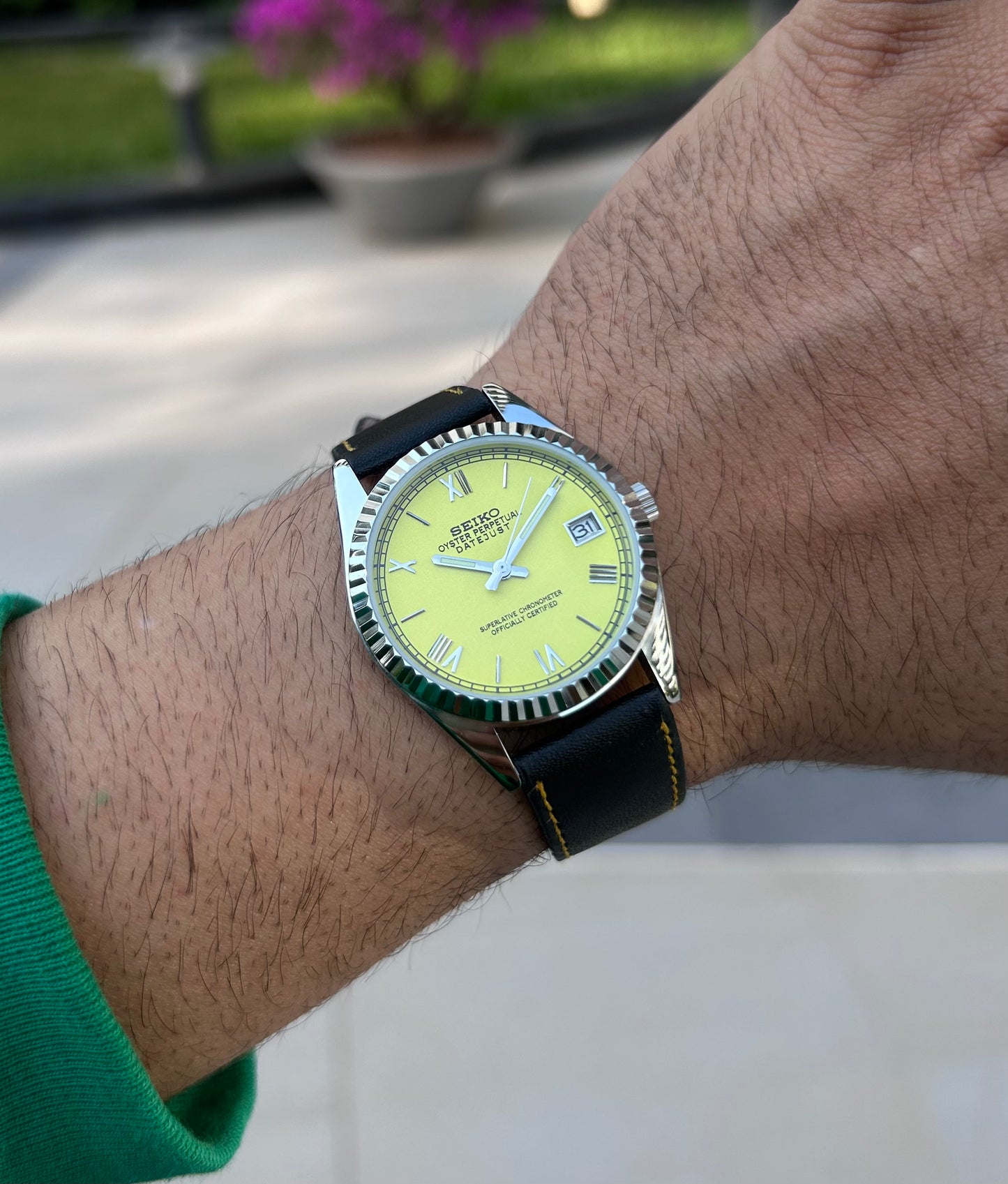 Seiko Datejust Lemon Yellow Unisex Homage