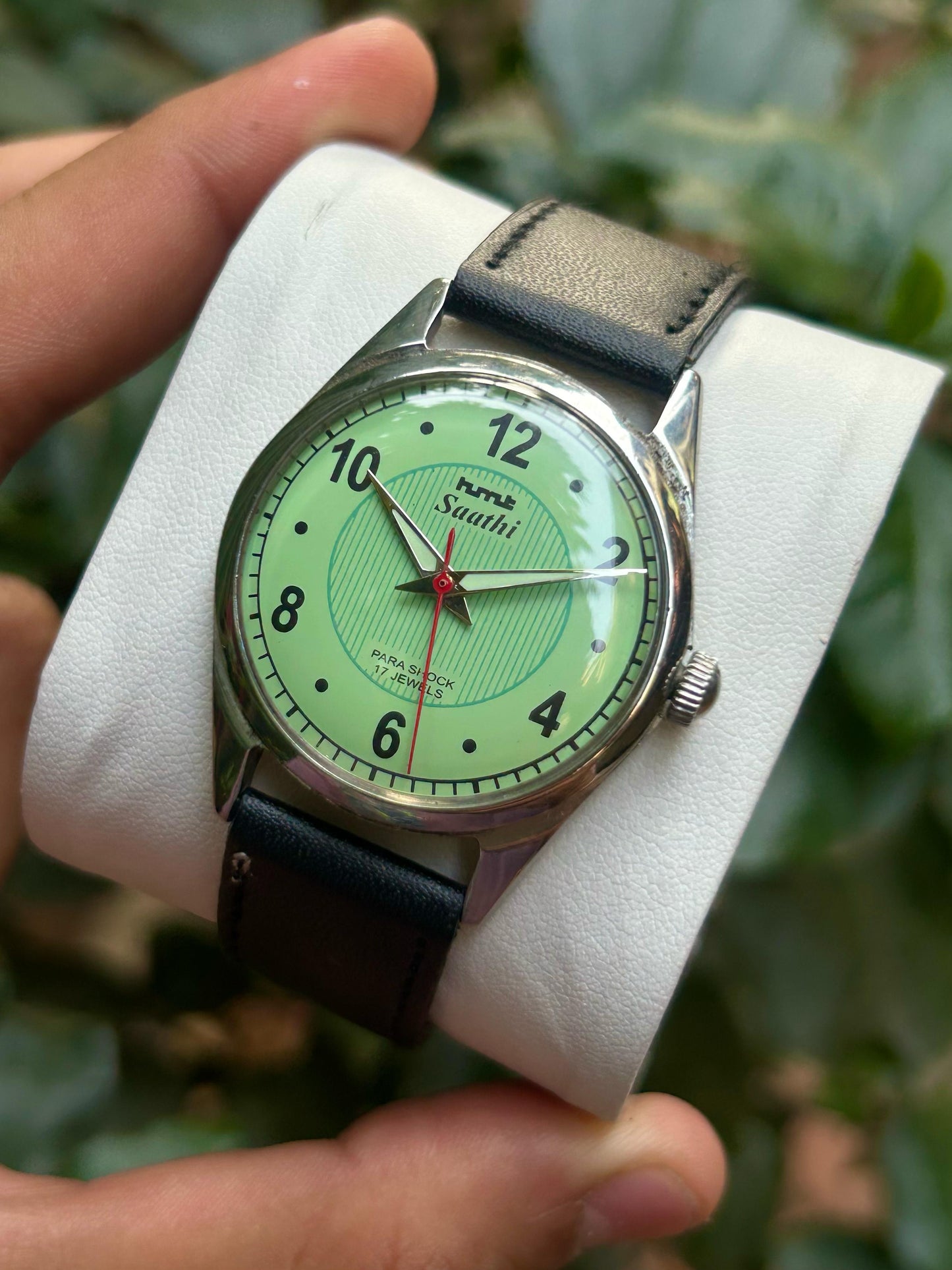 PreOwned Cream Hmt Sarathi Handwinding Unisex Watch
