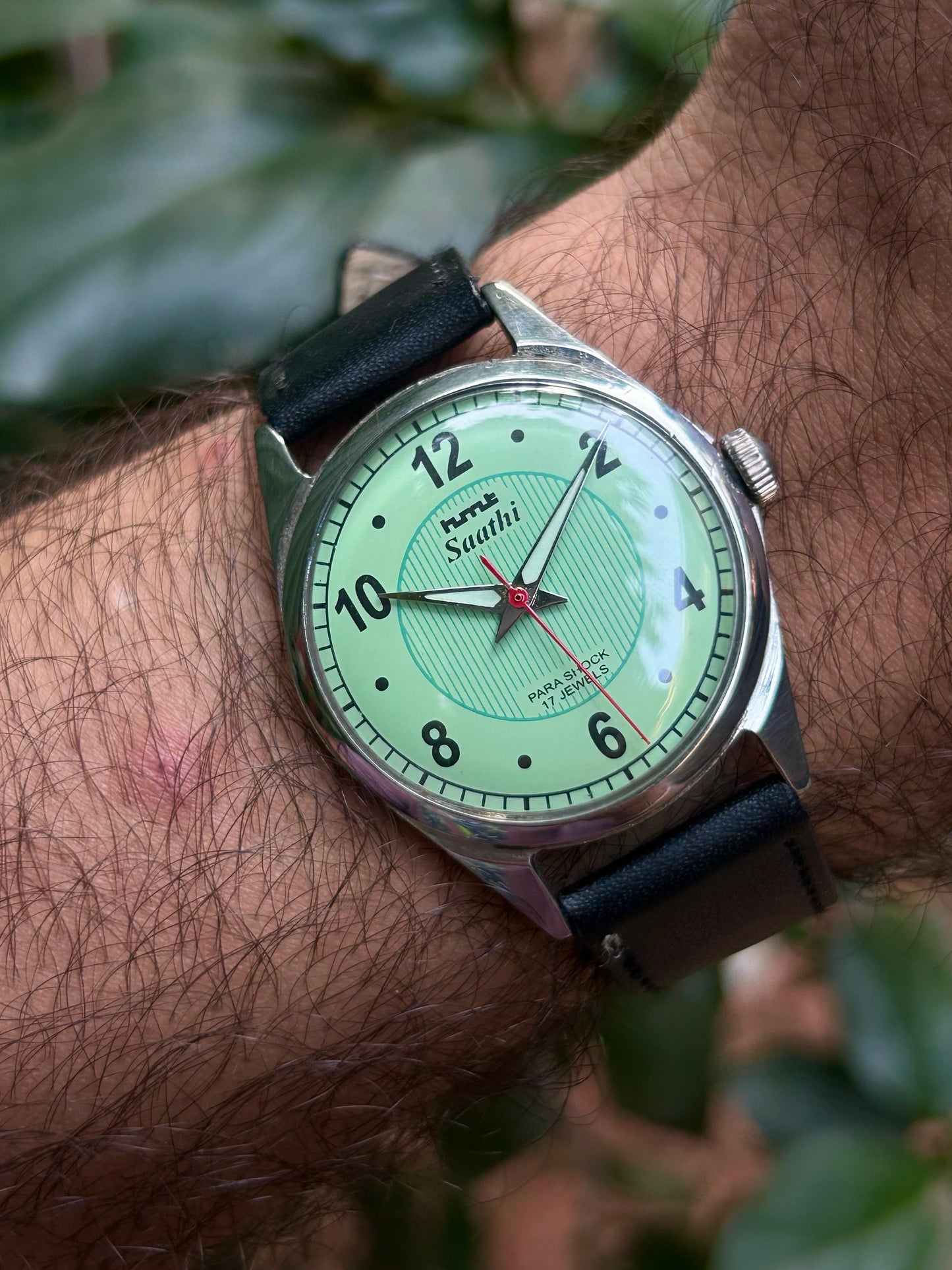 PreOwned Cream Hmt Sarathi Handwinding Unisex Watch