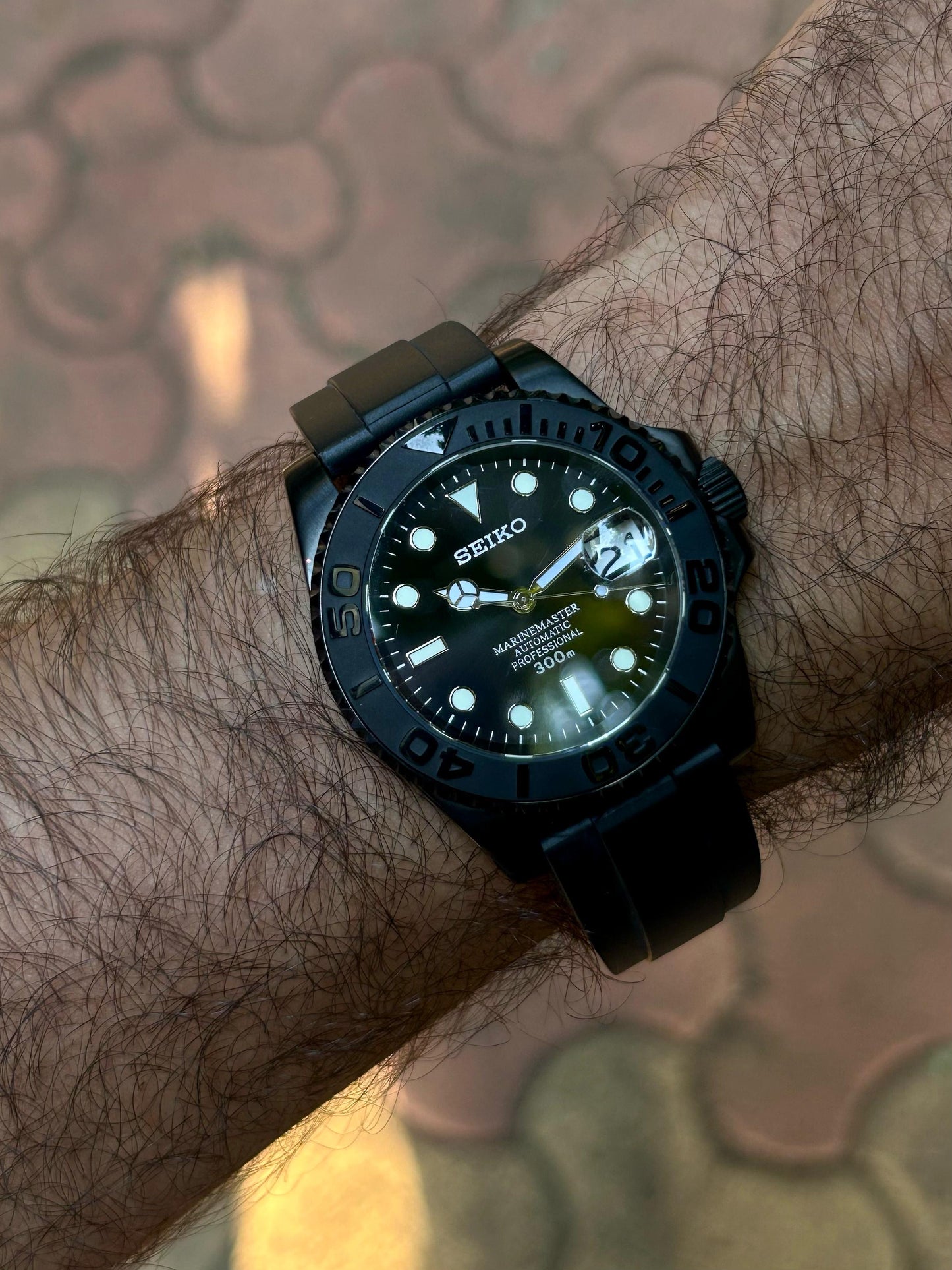 Seiko YachtMaster Black Panther Homage