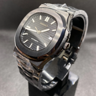 Seiko Nautilus Black Mod Watch