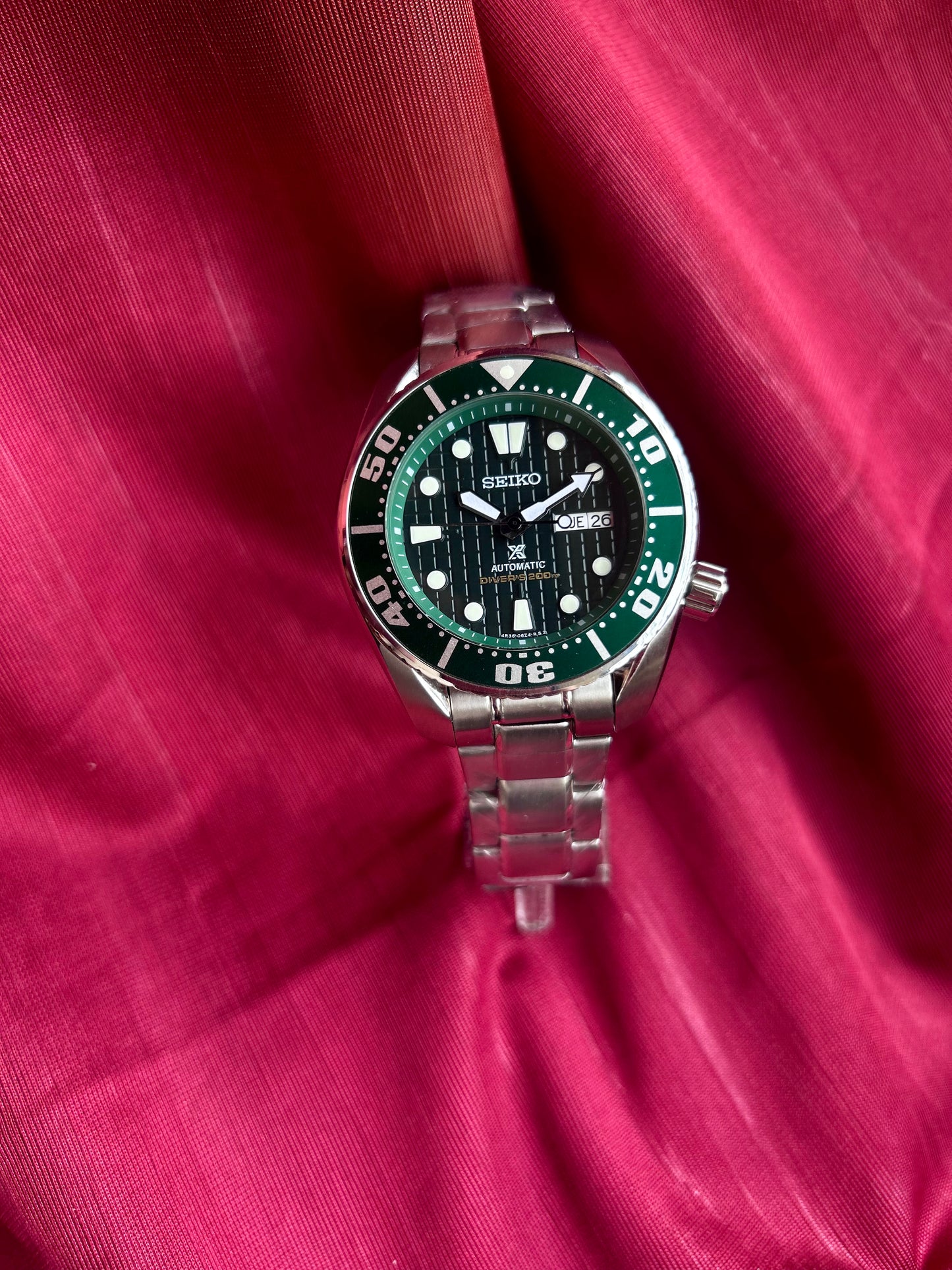 Seiko Sumo Scuba Diver Hulk Automatic Homage Mod