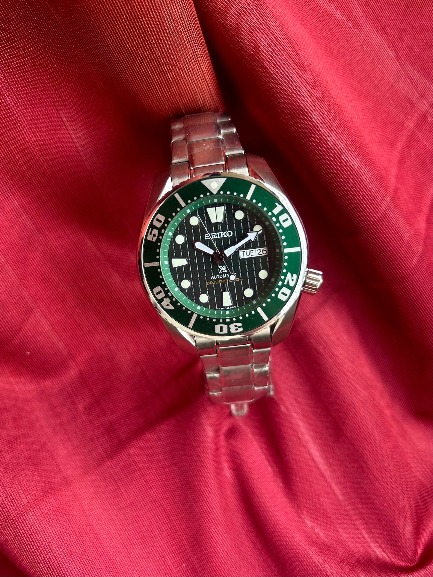 Seiko Sumo Scuba Diver Hulk Automatic Homage Mod