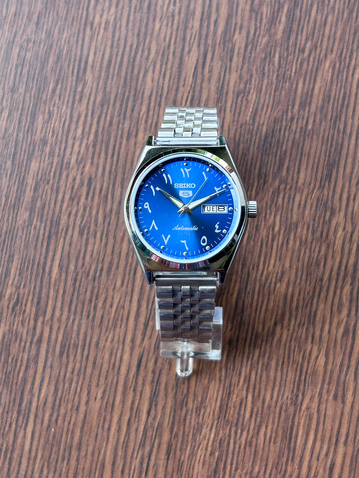 Seiko Urdu Blue Sunburst Automatic Mod