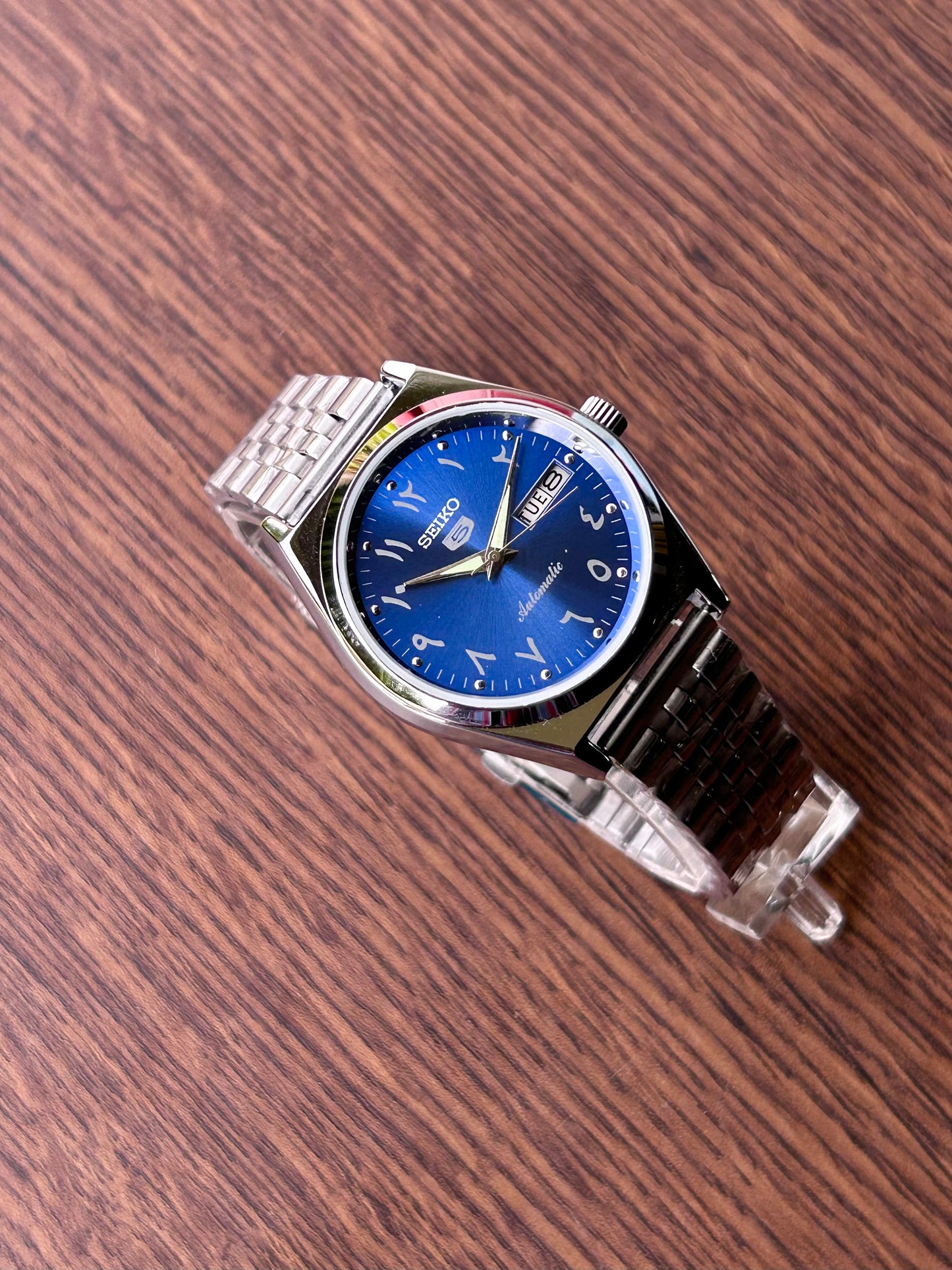 Seiko Urdu Blue Sunburst Automatic Mod