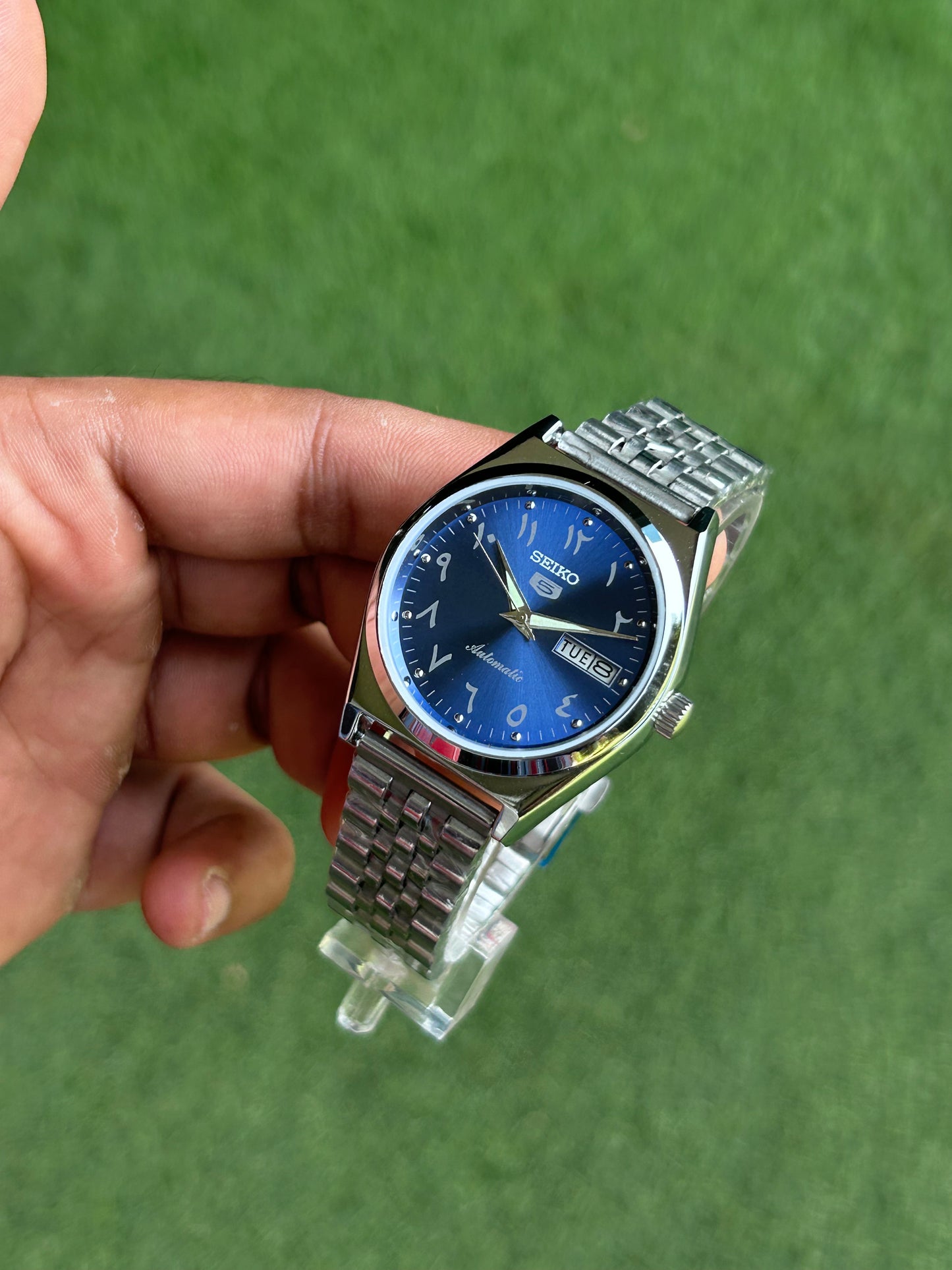 Seiko Urdu Blue Sunburst Automatic Mod