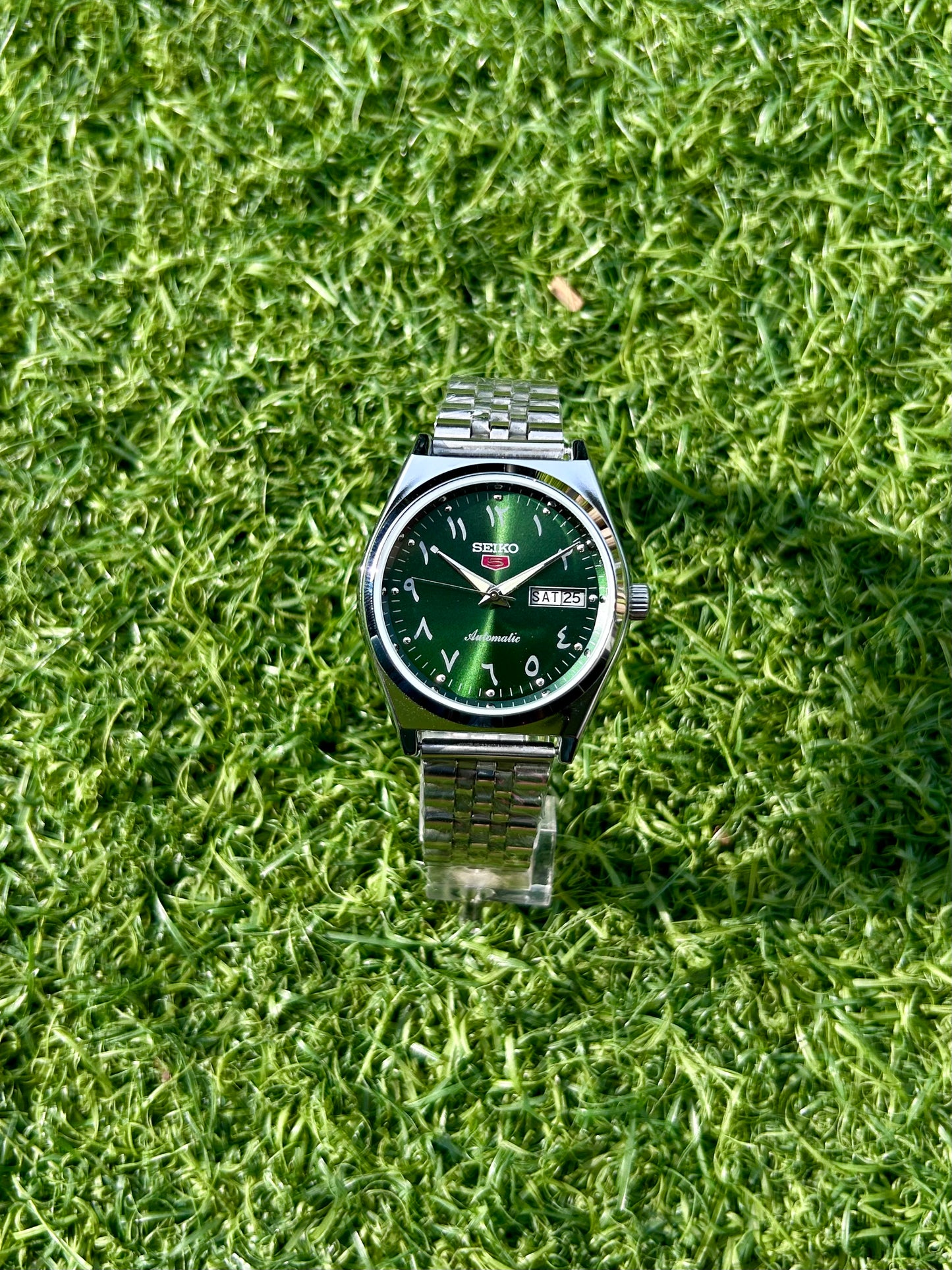 Seiko Urdu Green Sunburst Automatic Mod