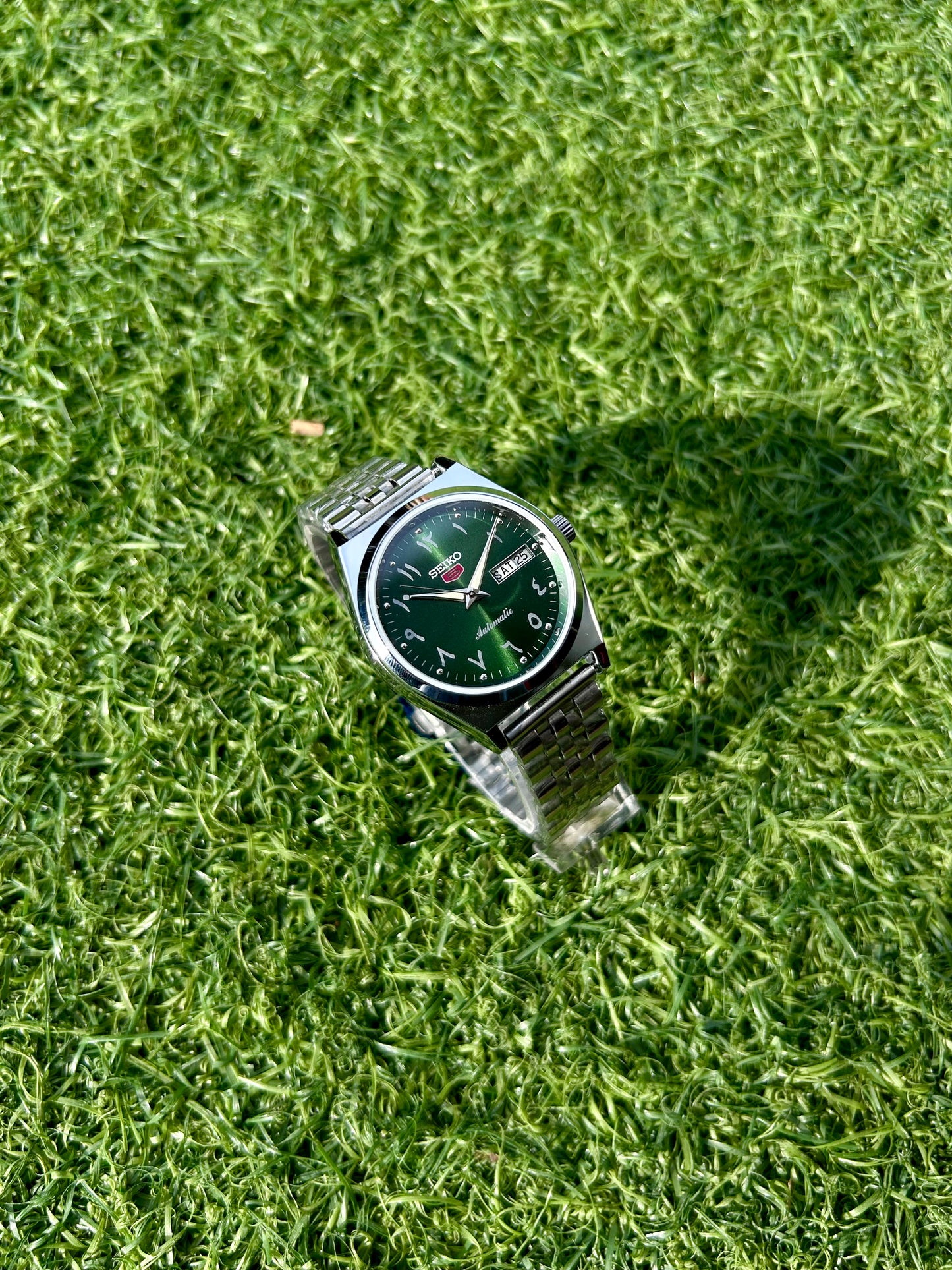 Seiko Urdu Green Sunburst Automatic Mod