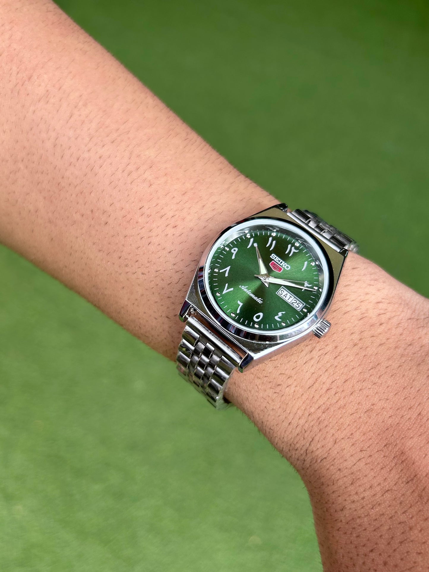 Seiko Urdu Green Sunburst Automatic Mod