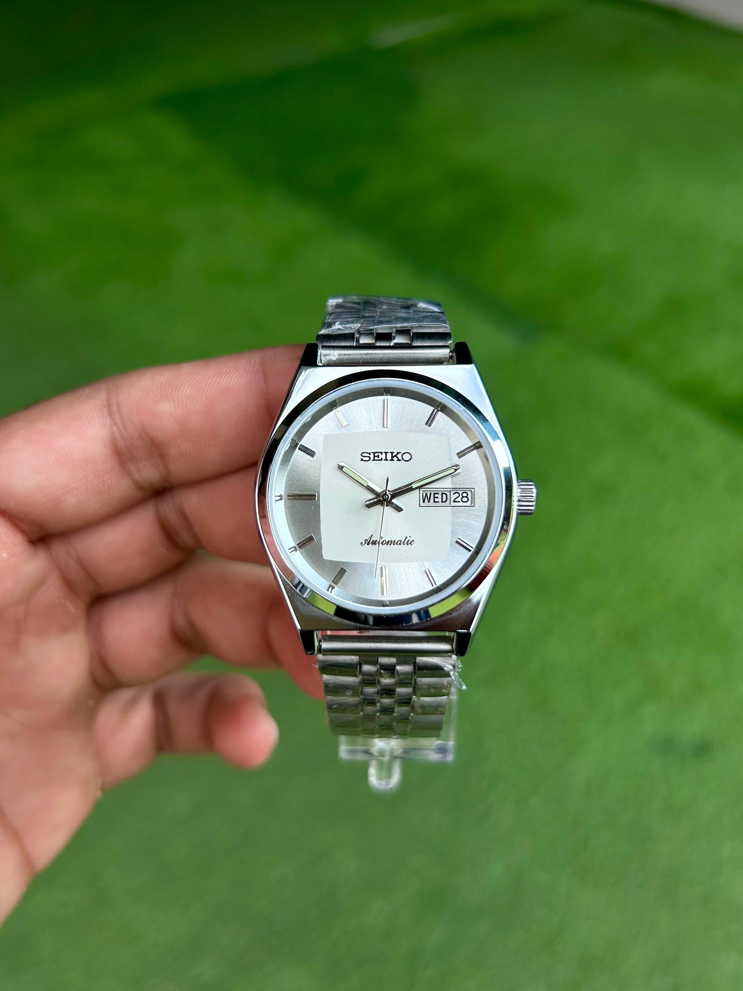 Seiko Silver Sunburst Automatic Mod