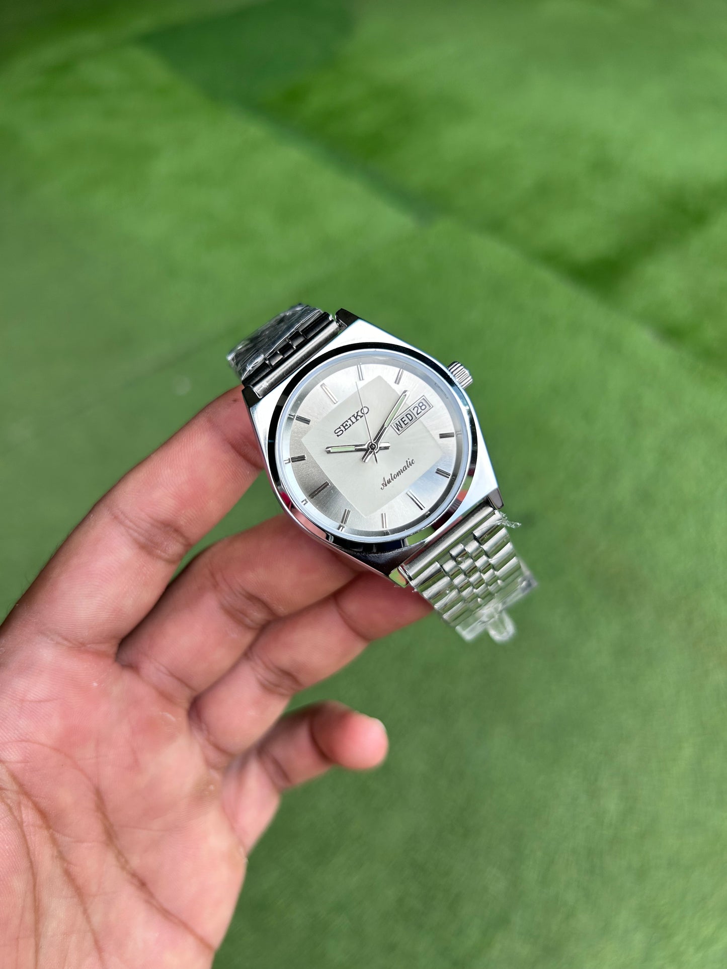 Seiko Silver Sunburst Automatic Mod