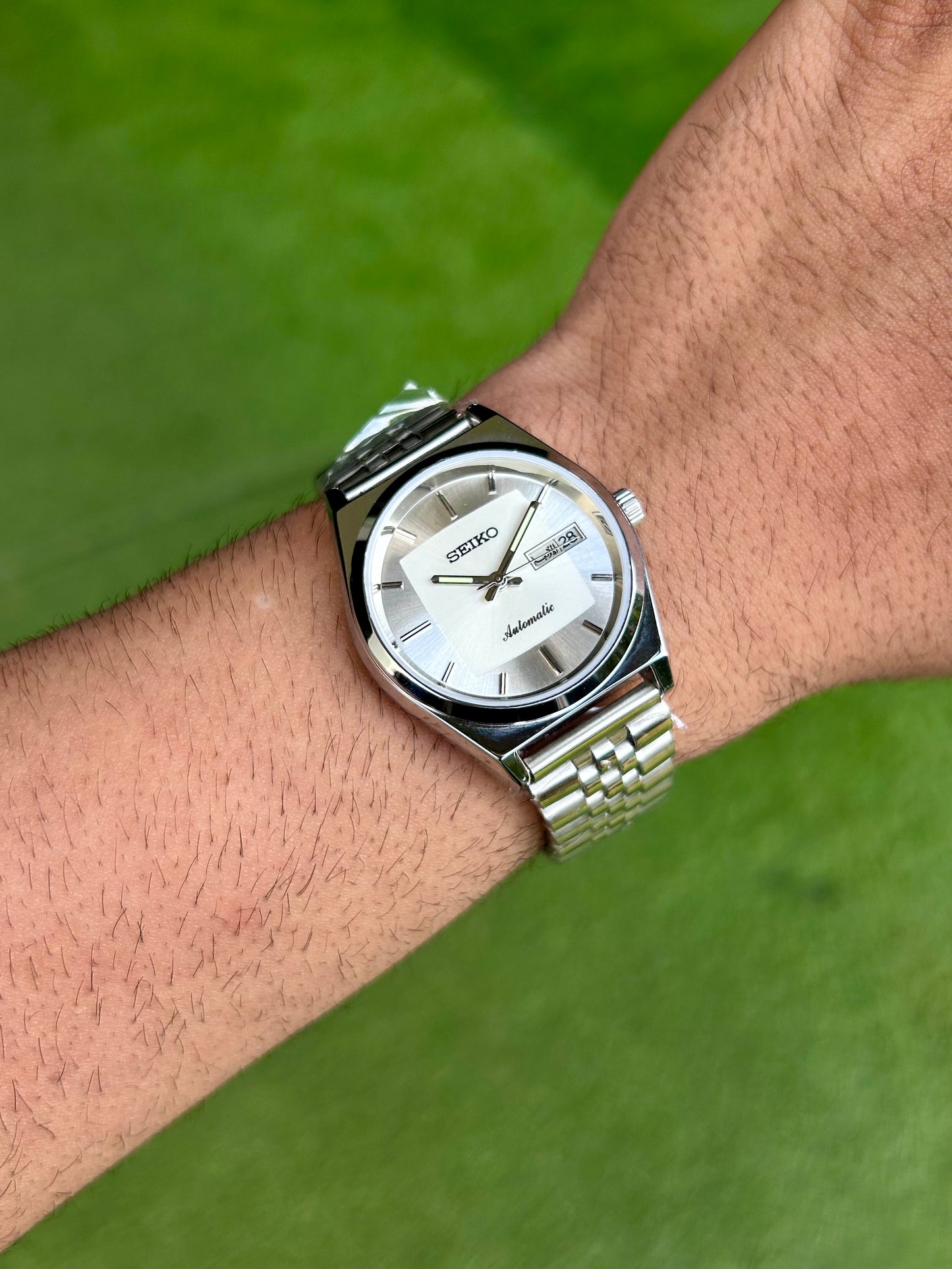 Seiko Silver Sunburst Automatic Mod