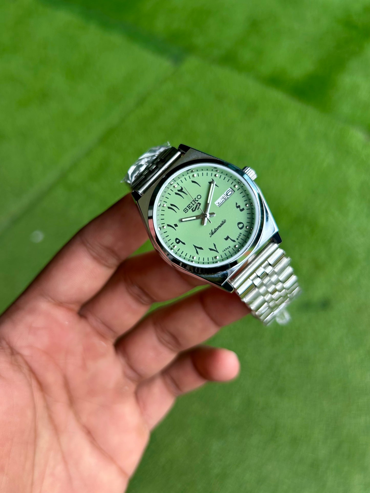 Seiko Urdu Olive Green Automatic Mod