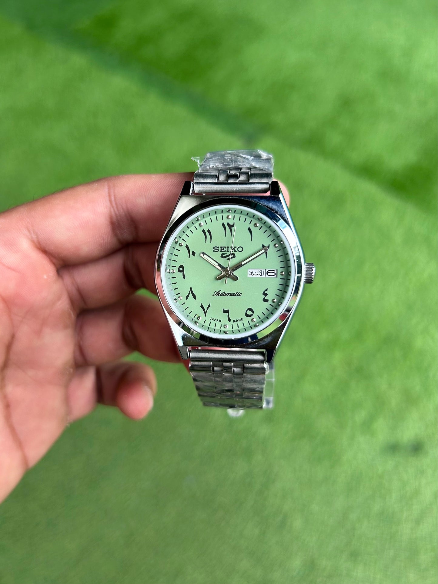 Seiko Urdu Olive Green Automatic Mod