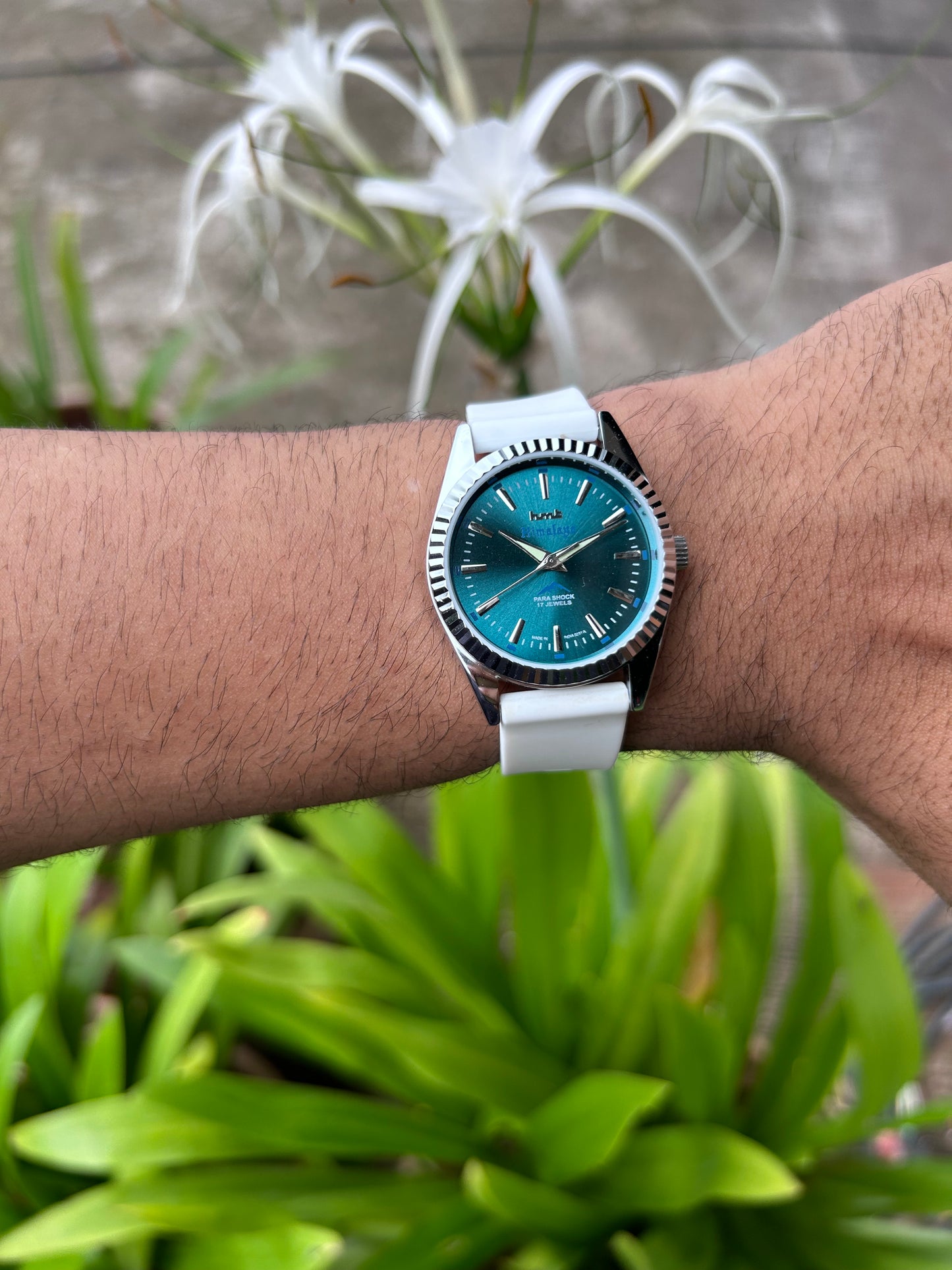 HMT Himalaya Tiffany Blue Unisex Hand-Winding Mod Watch