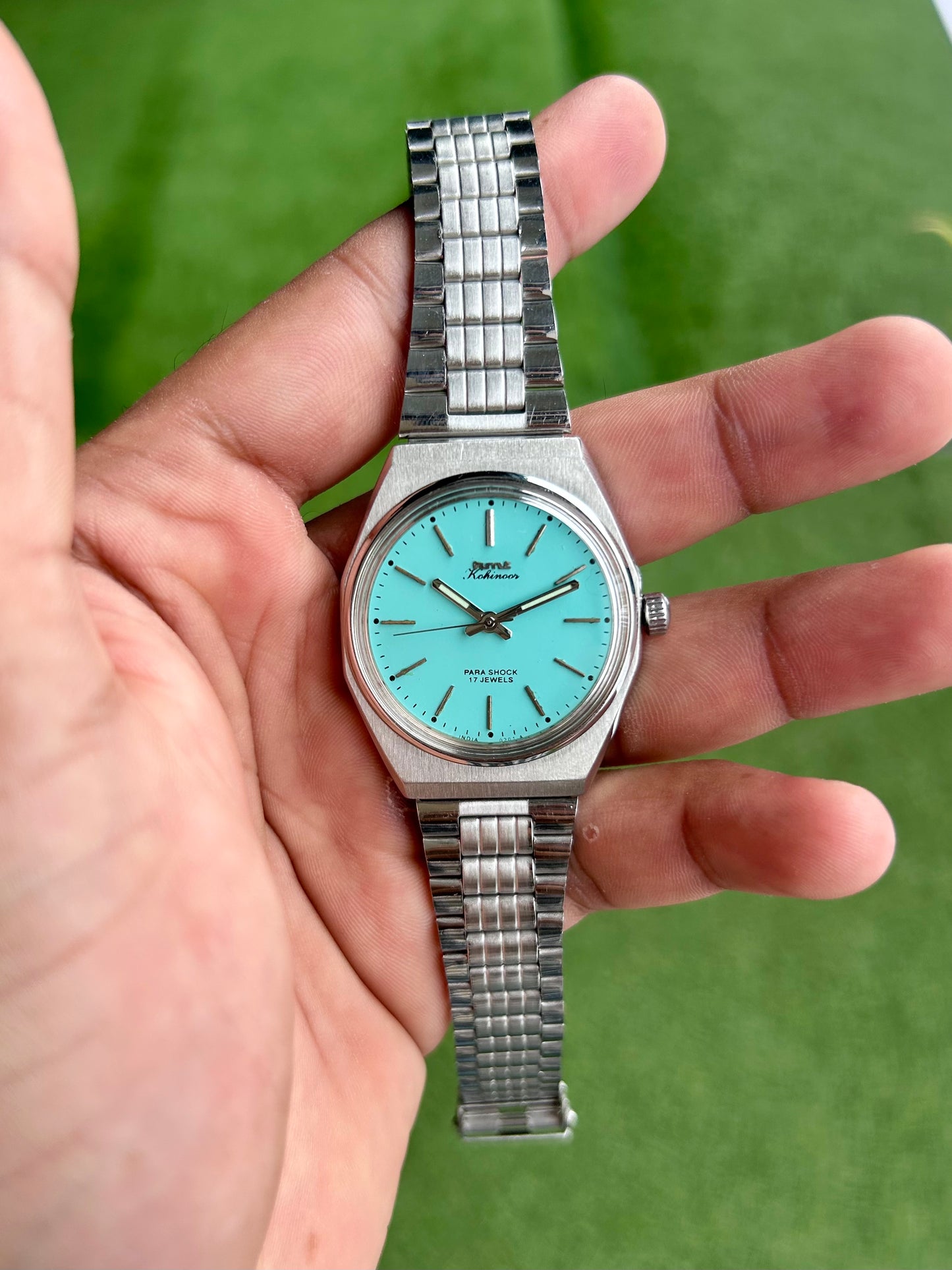 HMT PRX Kohinoor Tiffany Blue Hand winding Mod