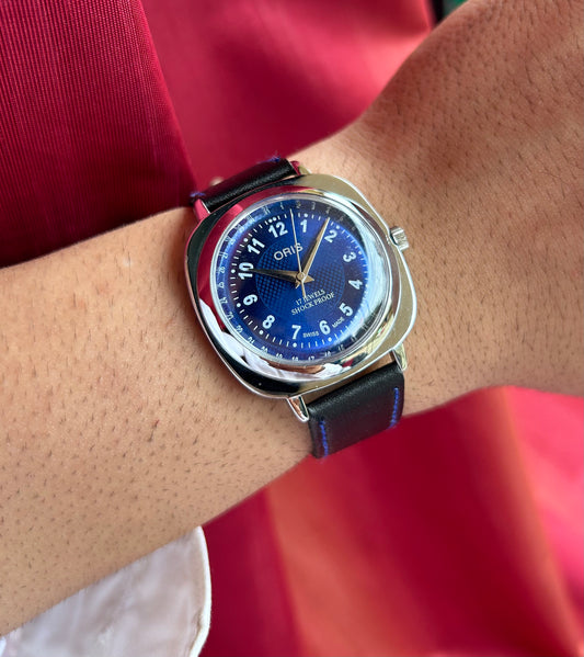 Oris Blue Custom Mod Panerai Handwinding