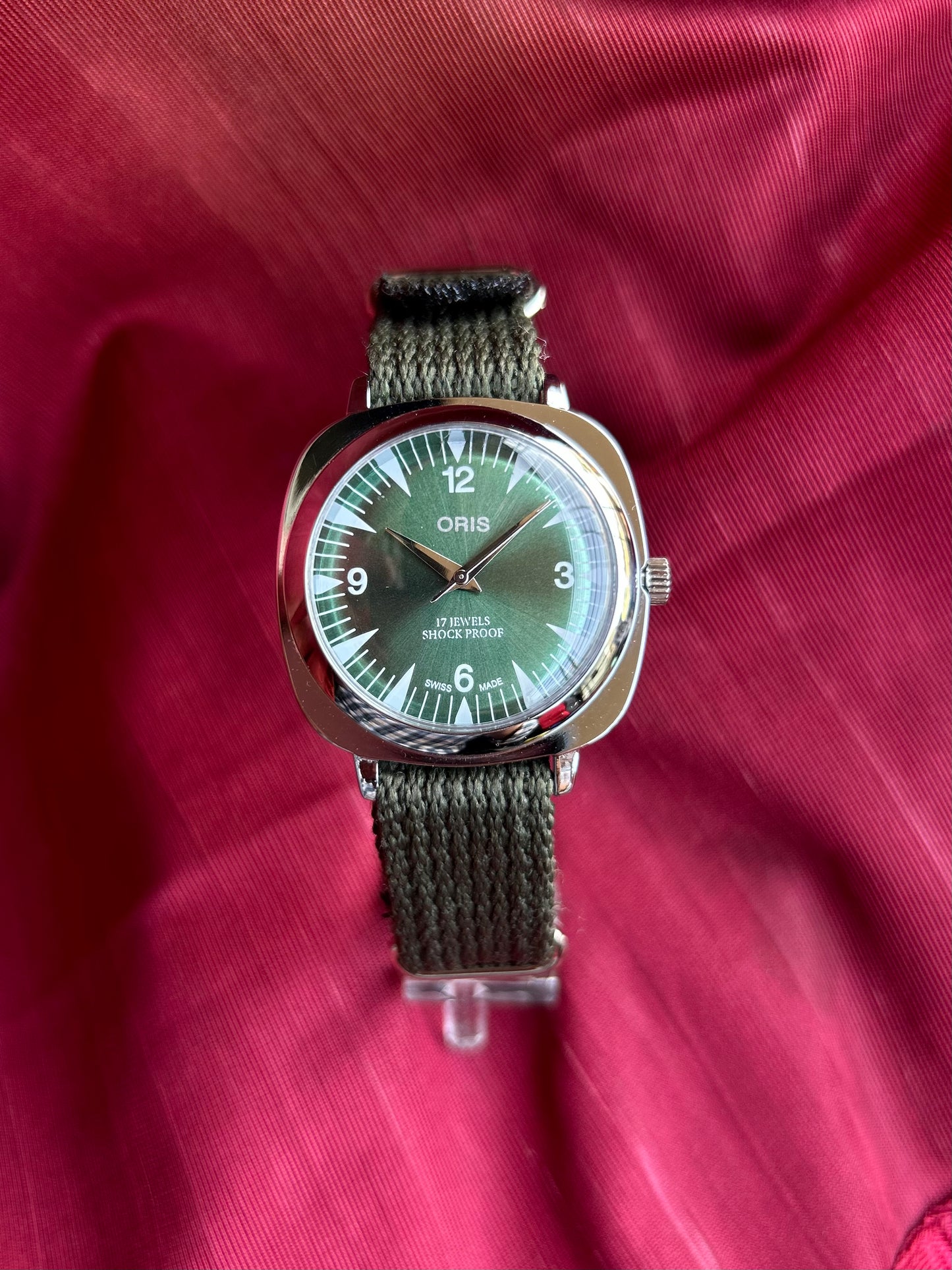 Oris Green Custom Mod Panerai Handwinding