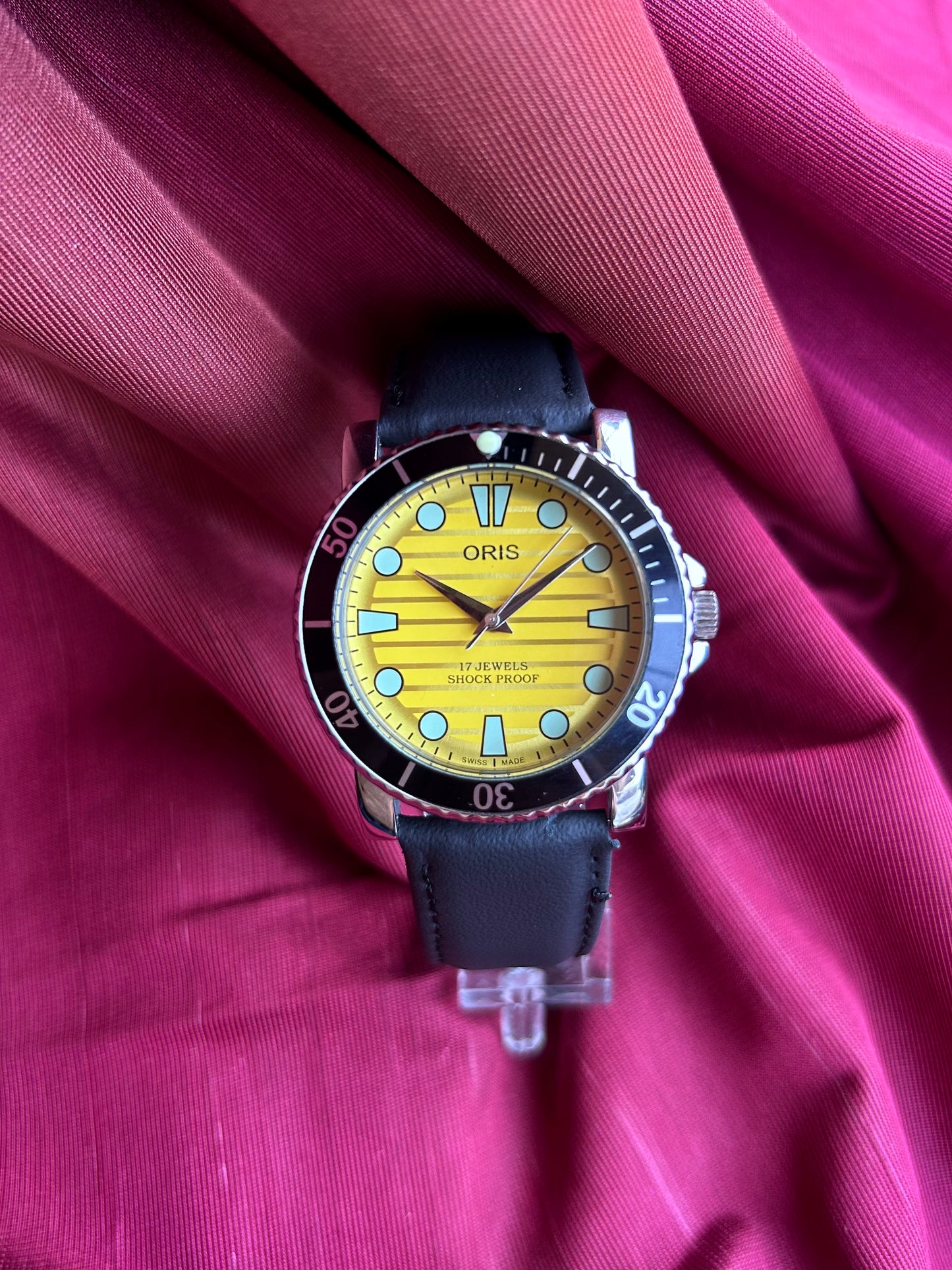 Oris Yellow TwoTone Custom Mod Handwinding