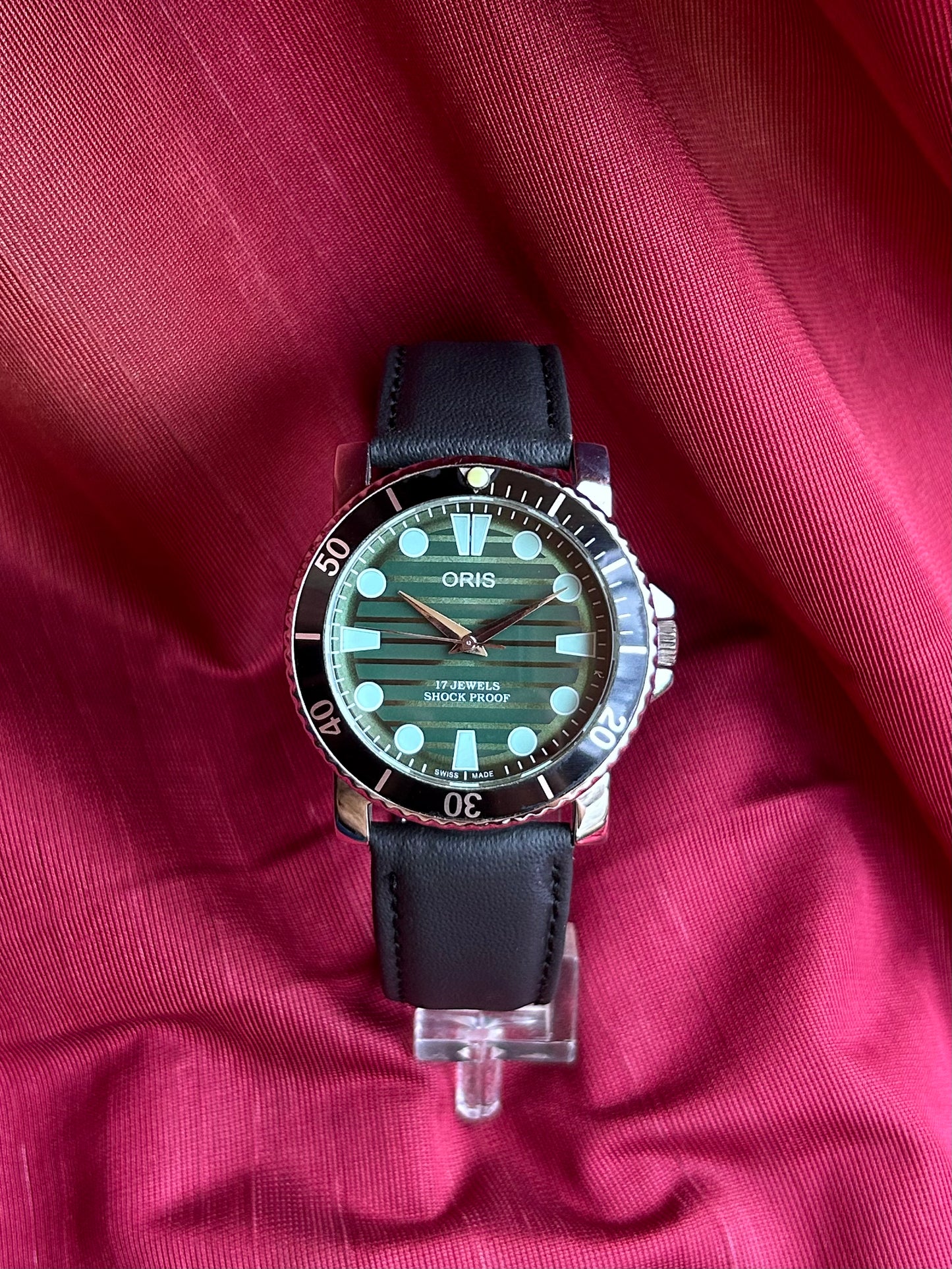 Oris Dark Green TwoTone Custom Mod Handwinding