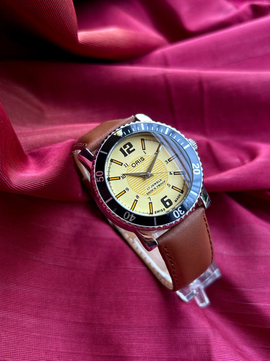 Oris Yellow Custom Mod Handwinding