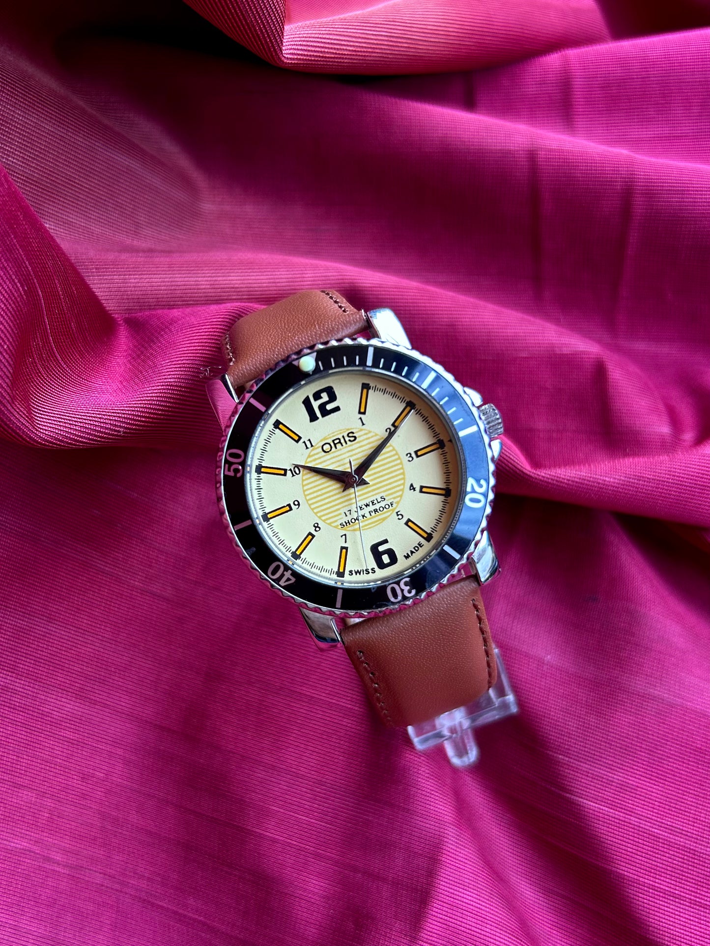 Oris Yellow Custom Mod Handwinding