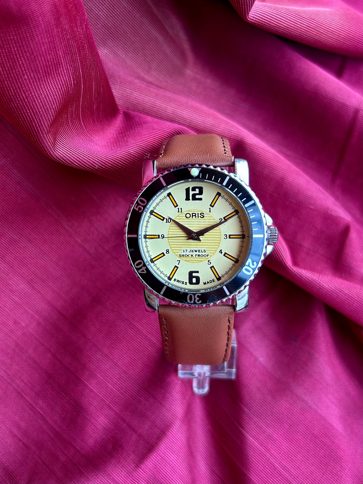 Oris Yellow Custom Mod Handwinding