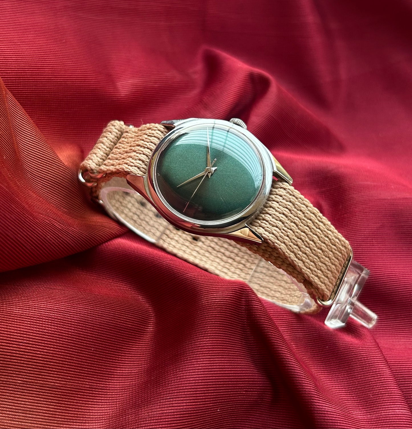 HMT Dark Green Janata unisex hand-winding