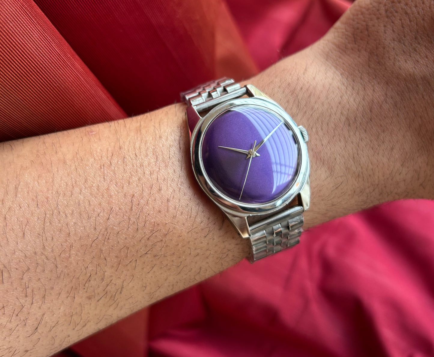 HMT Purple Janata unisex hand-winding