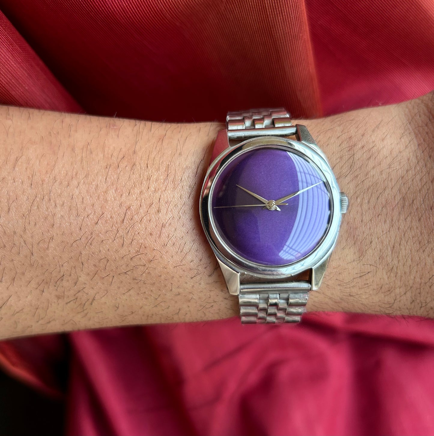 HMT Purple Janata unisex hand-winding