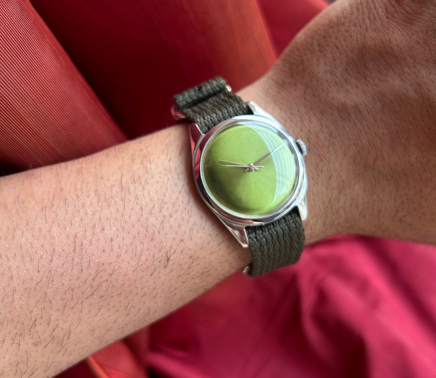 HMT Light Green Janata unisex hand-winding