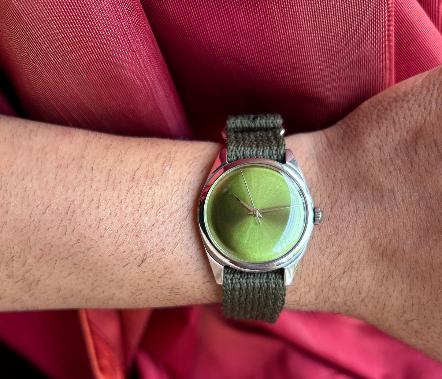 HMT Light Green Janata unisex hand-winding