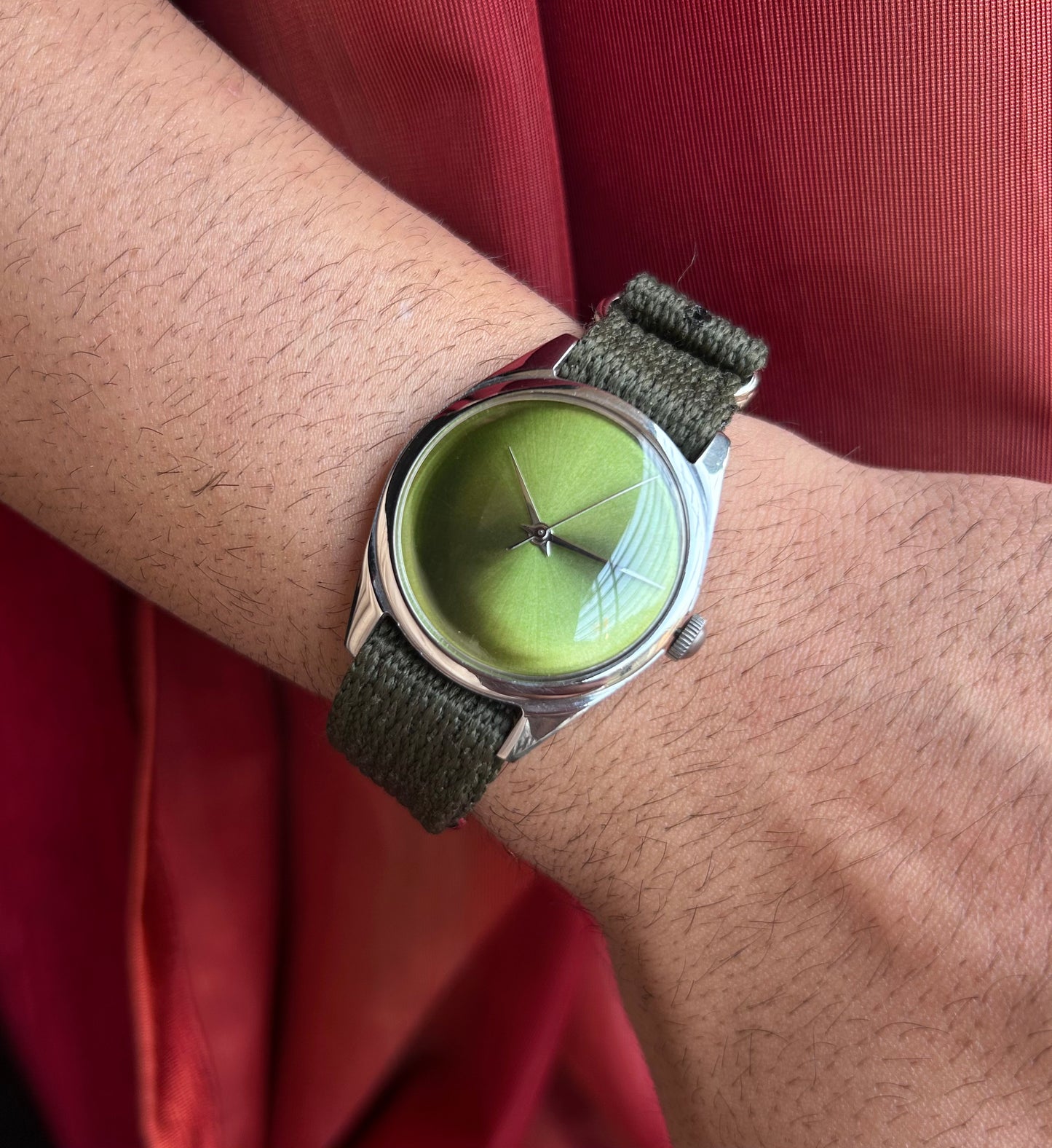 HMT Light Green Janata unisex hand-winding