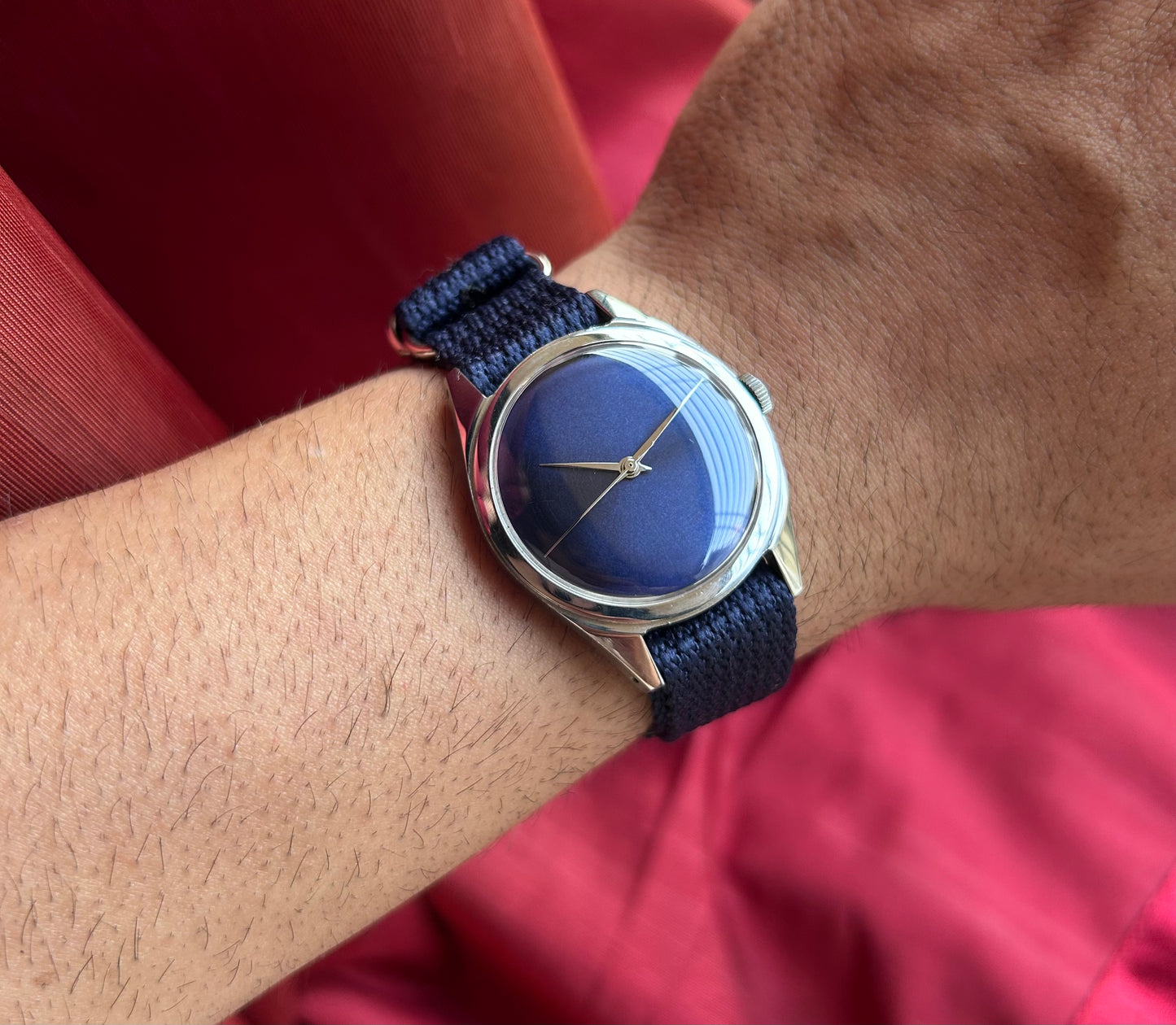 HMT Navy Blue Janata unisex hand-winding