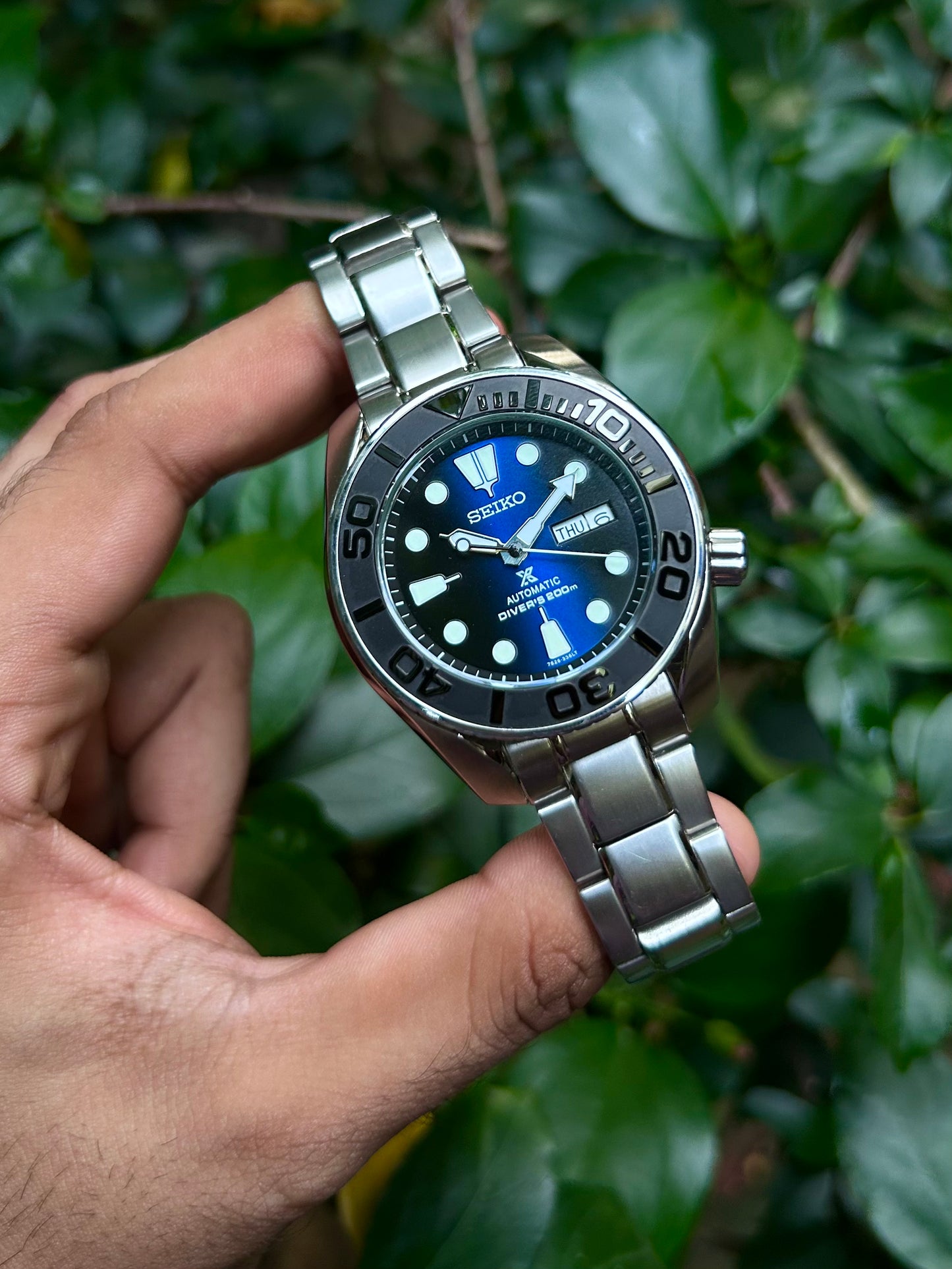 Seiko Sumo Scuba Yacht Master Divers Automatic Homage Mod Watch