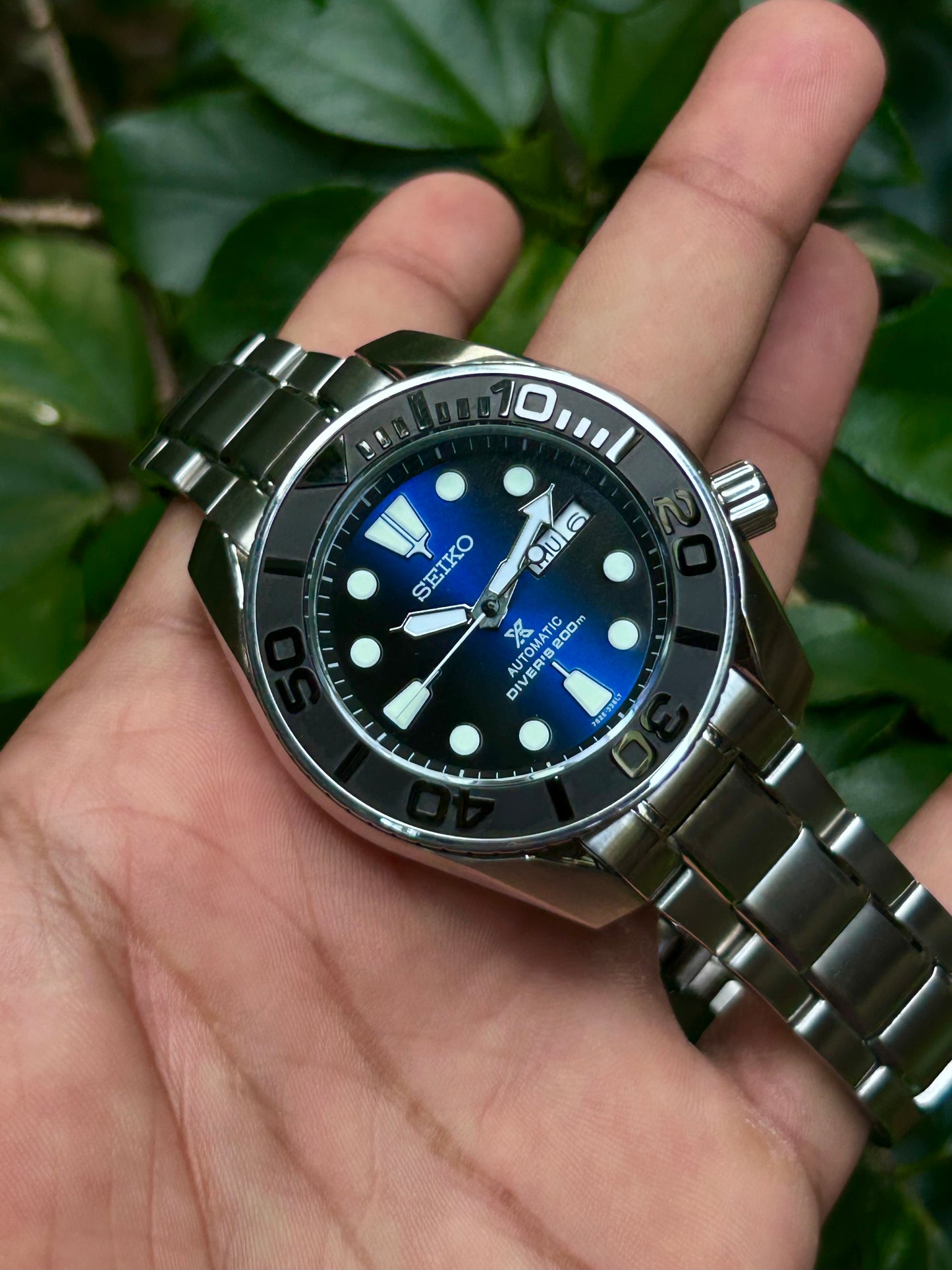 Seiko Sumo Scuba Yacht Master Divers Automatic Homage Mod Watch