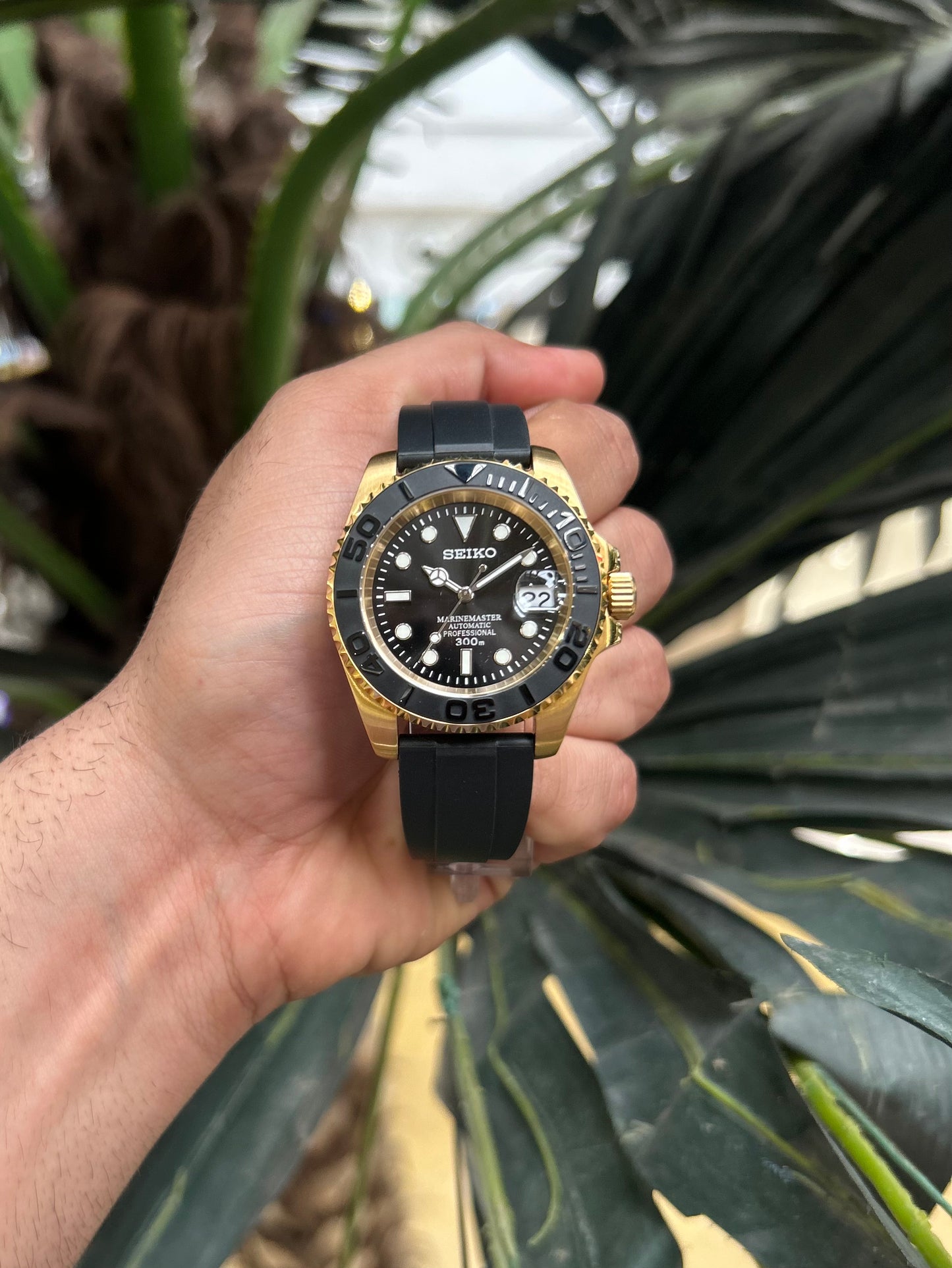 Seiko Special Edition Gold YachtMaster Homage Mod Watch