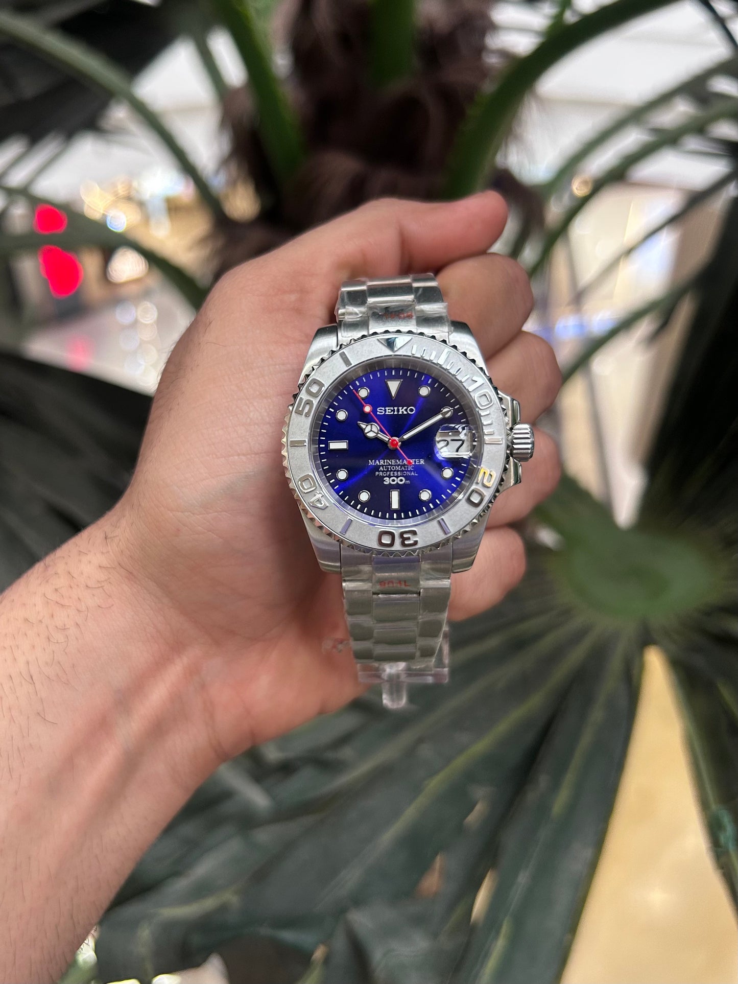 Seiko Special Edition YachtMaster Blue Homage Mod Watch