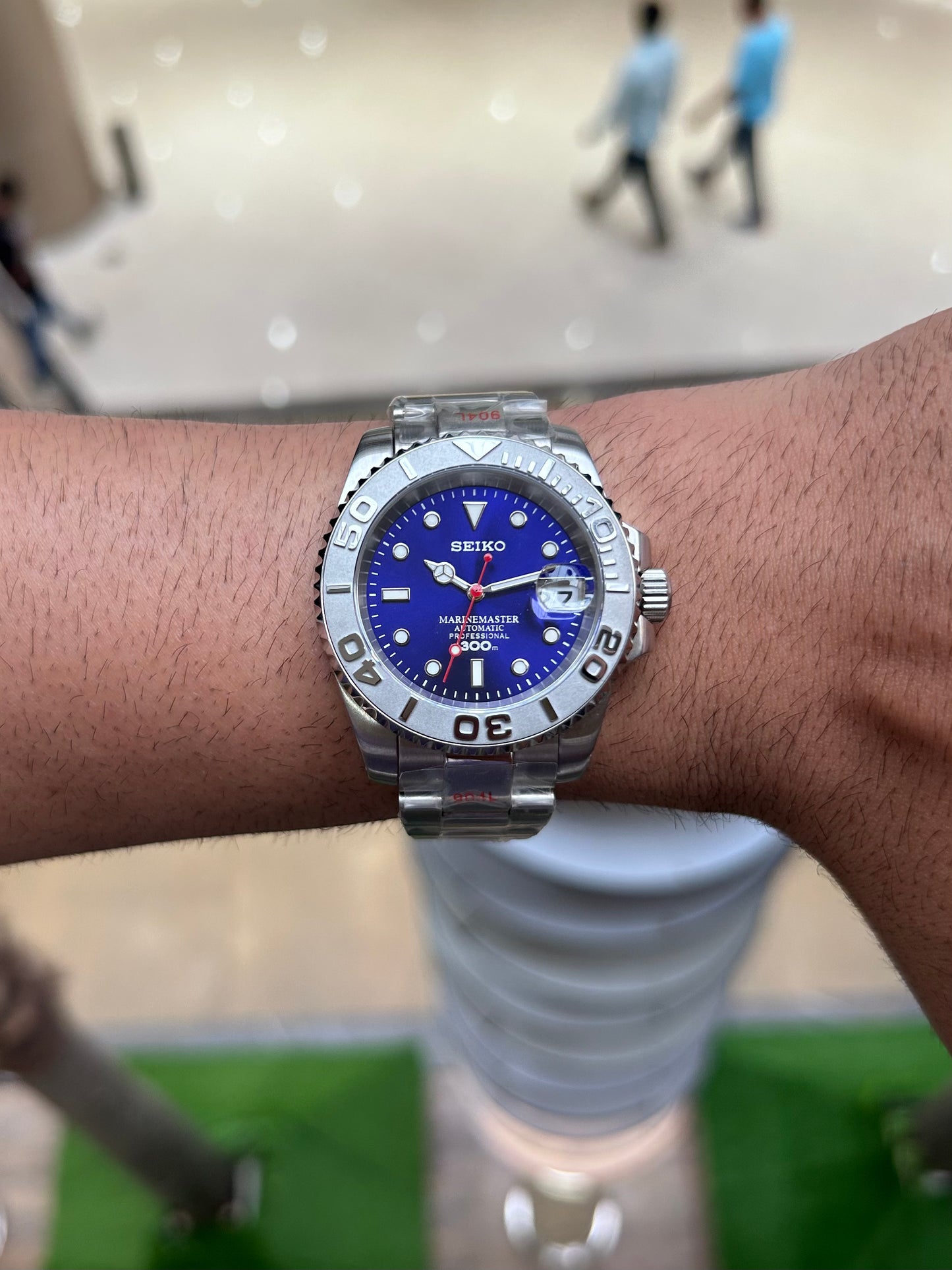 Seiko Special Edition YachtMaster Blue Homage Mod Watch