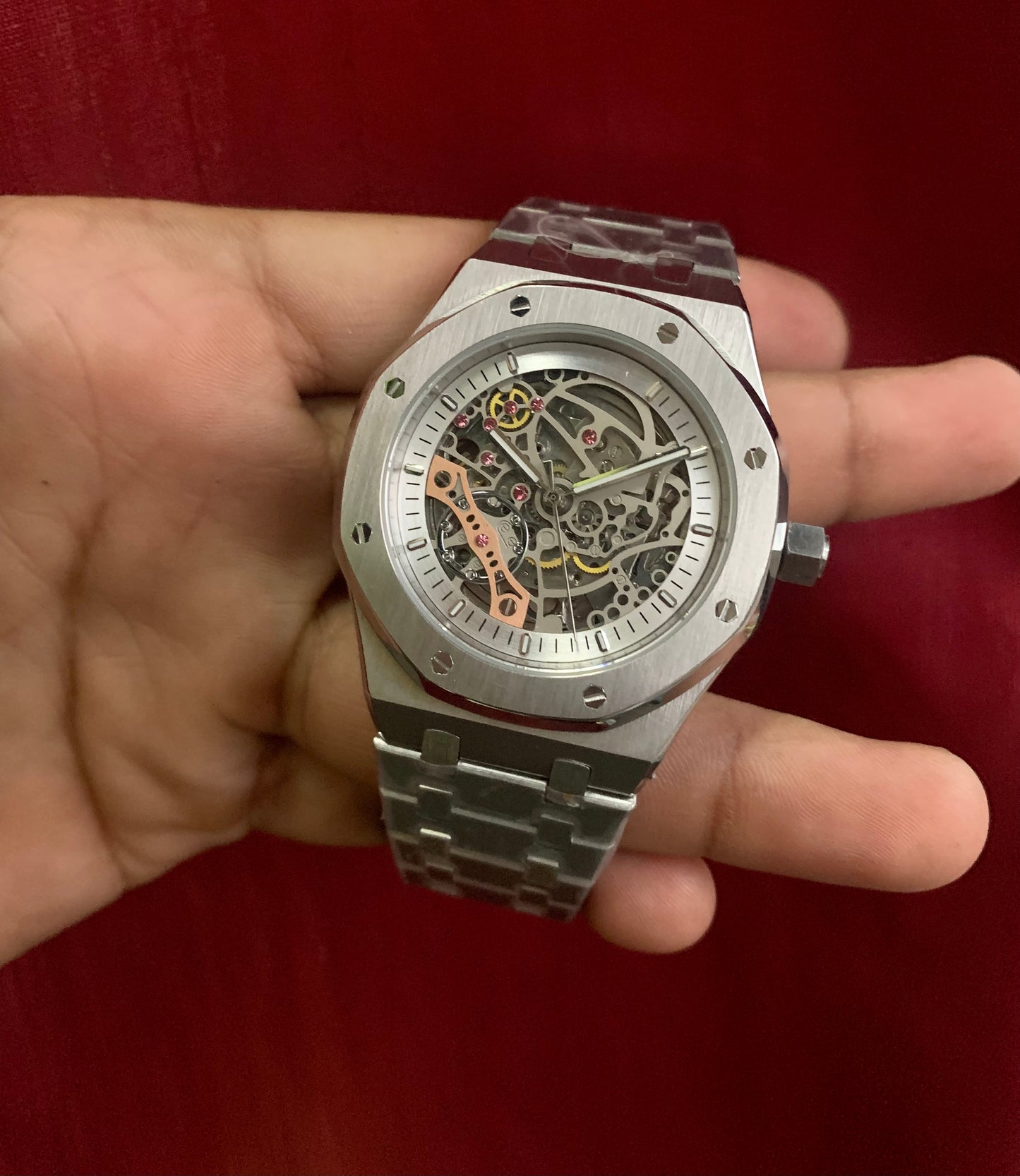 Seiko Skeleton Silver AP Custom Mod Automatic