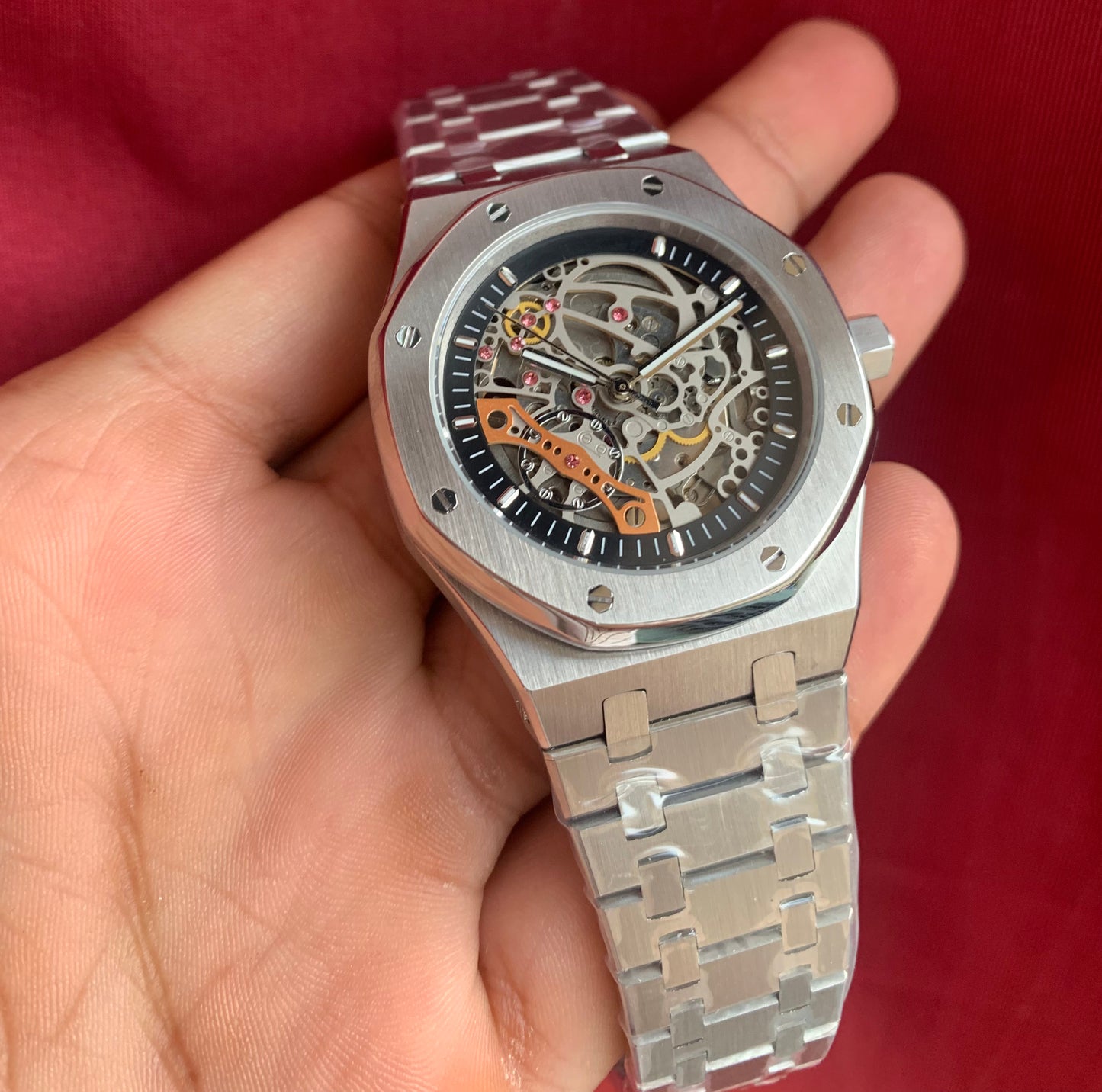 Seiko Skeleton Black AP Custom Mod Automatic