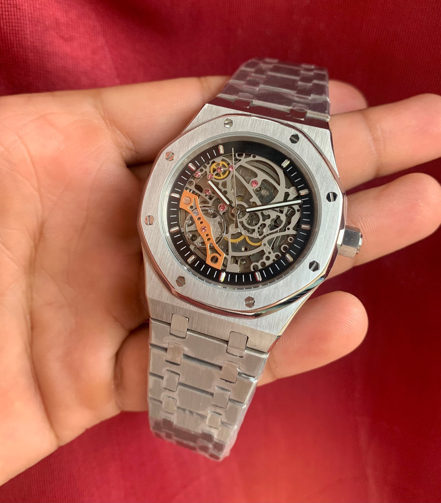 Seiko Skeleton Black AP Custom Mod Automatic