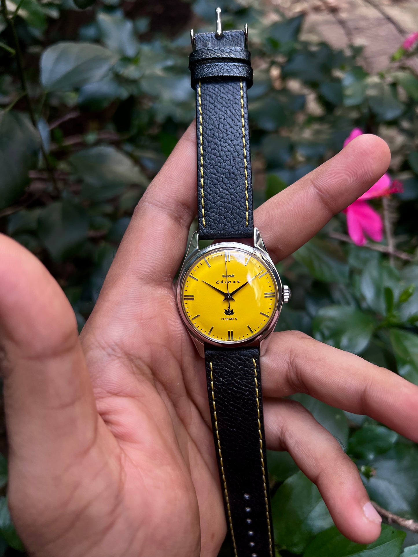 HMT Yellow Chinar Unisex Rare Mod Handwinding