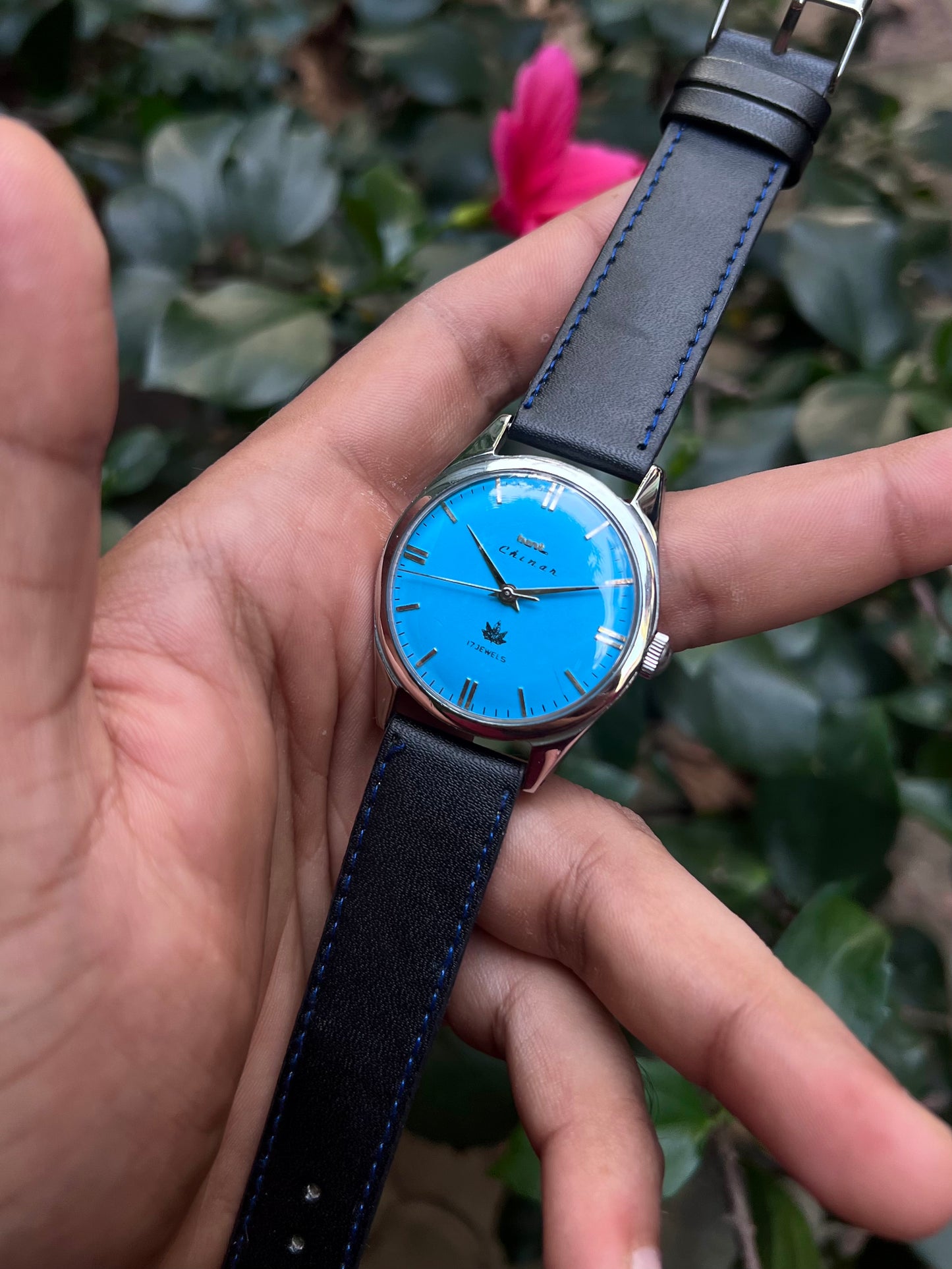 HMT Blue Chinar Unisex Rare Mod Handwinding