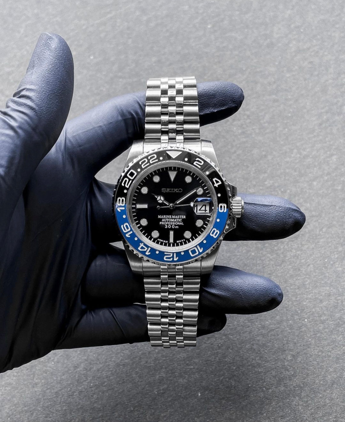 Seiko Batman Automatic Homage Mod Watch