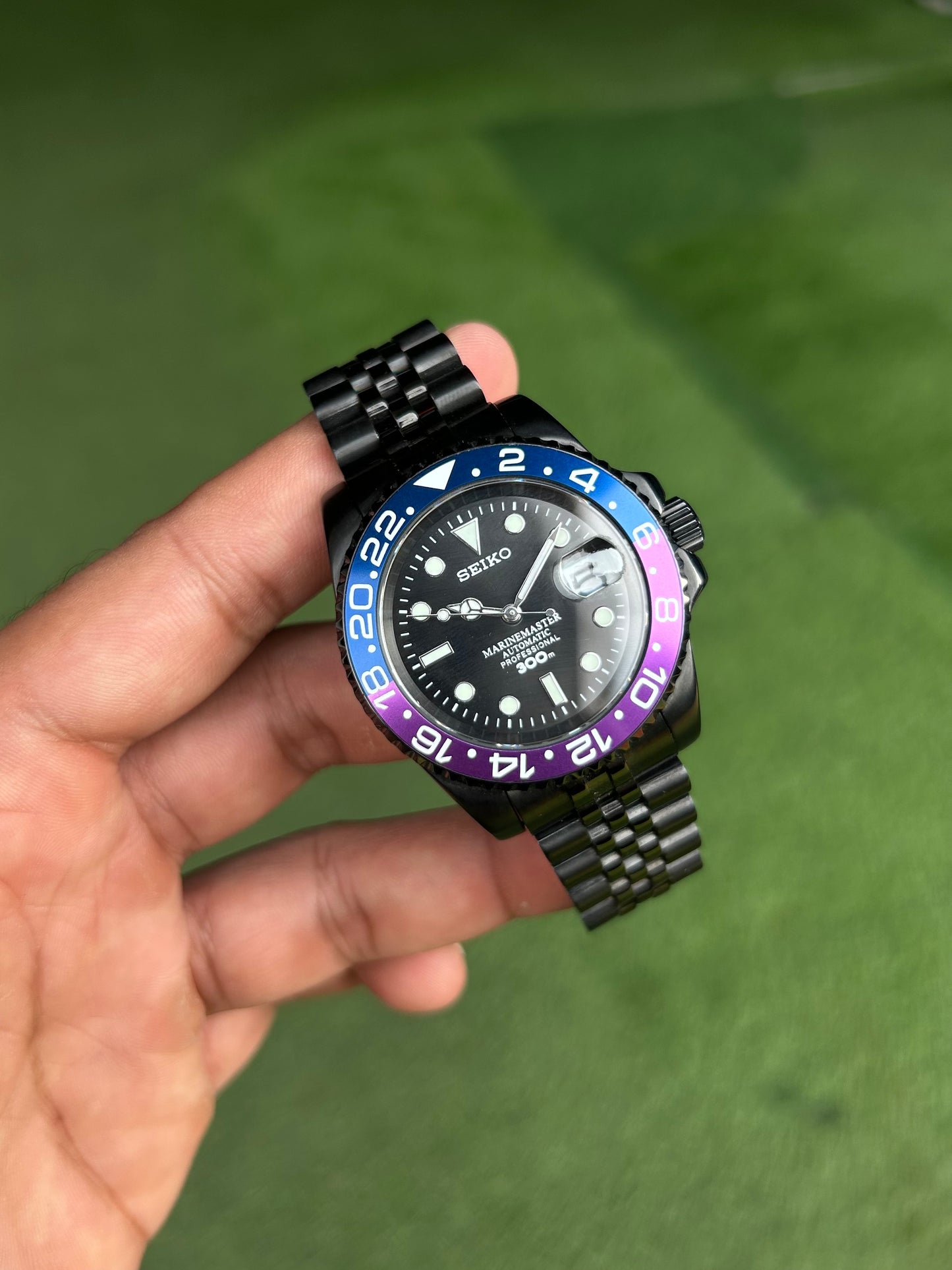 Seiko Black Joker Homage ( Blue - Purple )