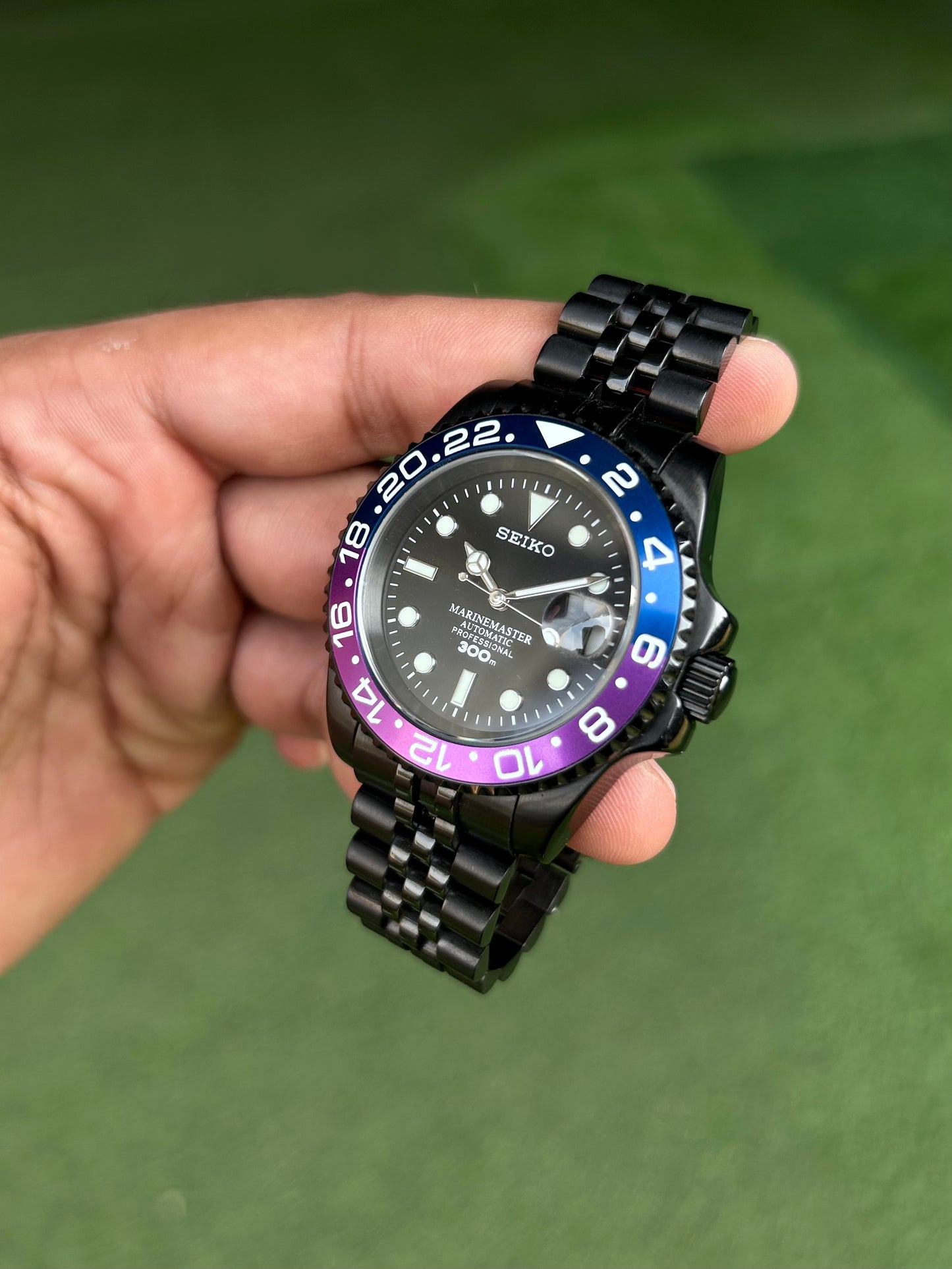 Seiko Black Joker Homage ( Blue - Purple )