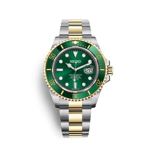 Seiko Green Royal Hulk Submariner Homage Mod Watch